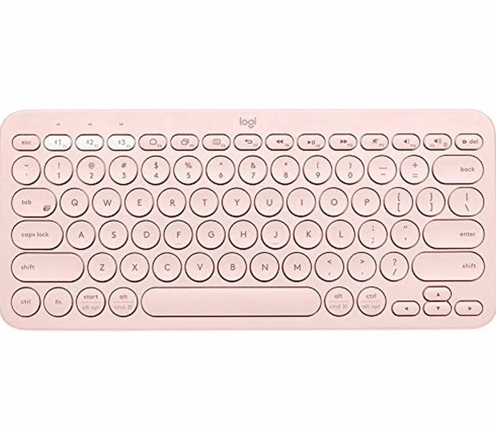 Logitech Logitech K380 Multi-Device Bluetooth Keyboard 920-009865, Klawiatura, Różowy