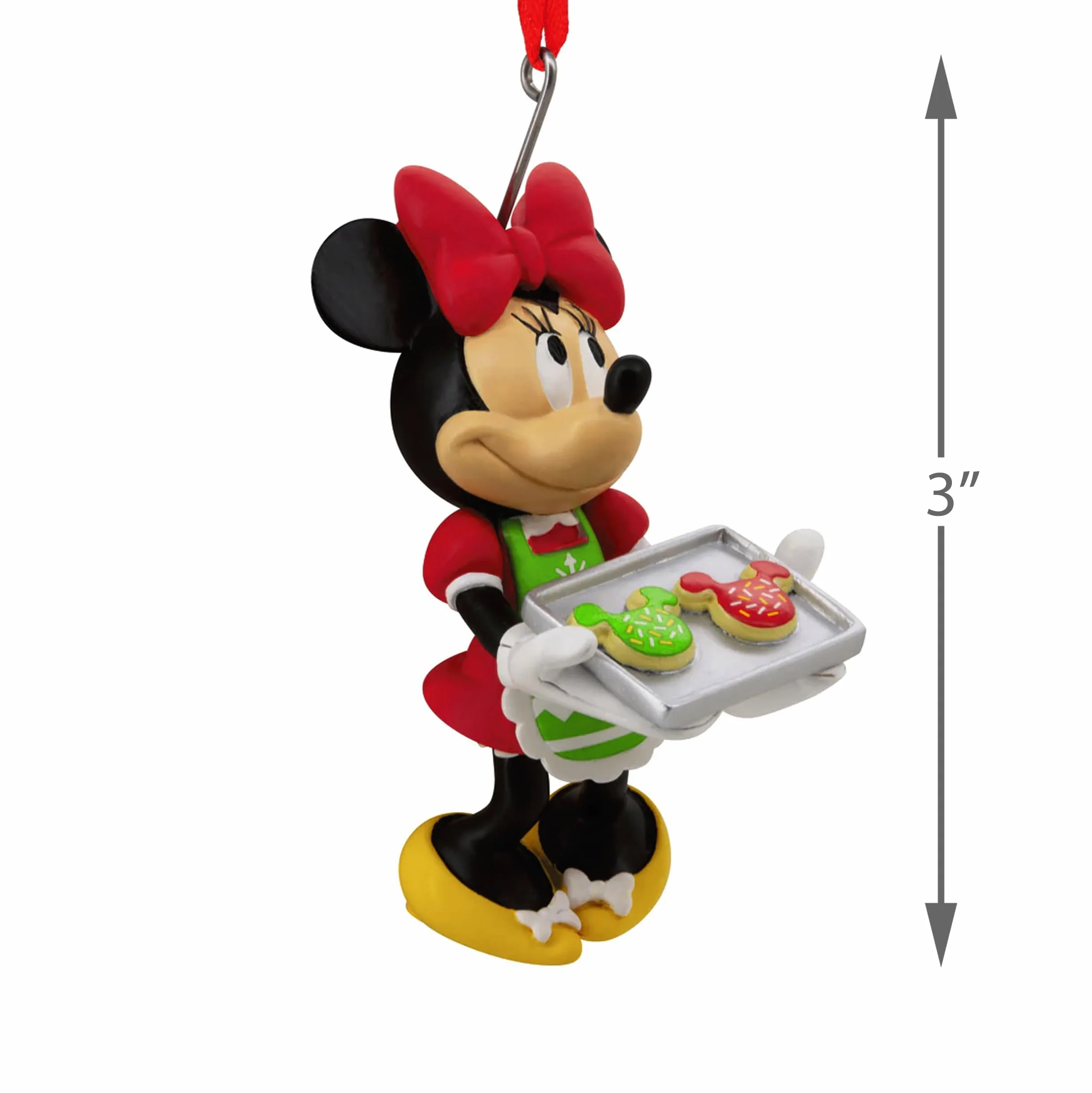 Hallmark Ozdoba do pieczenia Myszka Minnie, dekoracja drzewa Disneya, wisząca ozdoba, świąteczna ozdoba wisząca, prezenty na Boże Narodzenie