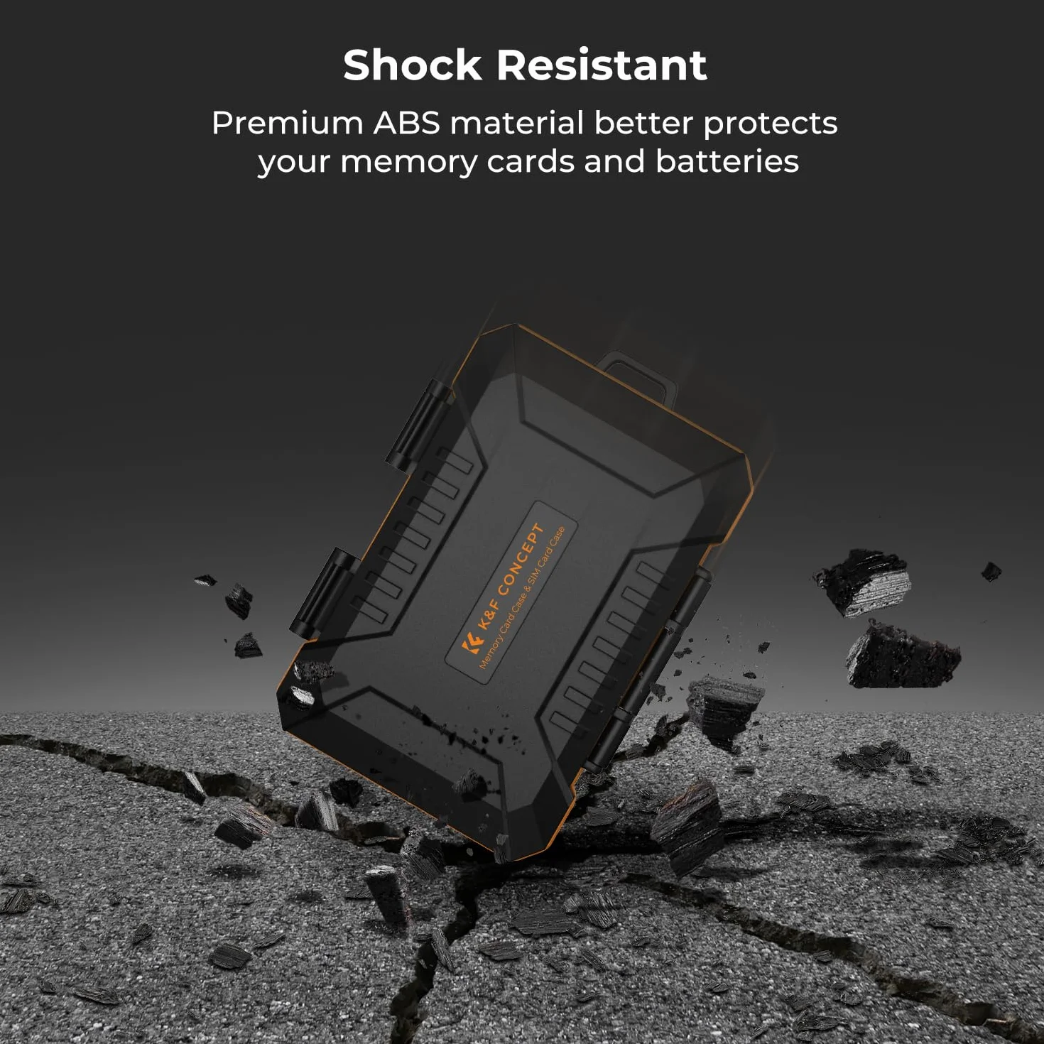 K&F CONCEPT Etui ochronne na karty pamięci z 29 przegródkami, wodoodpornym i odpornym na uderzenia, na 12 micro SD, 4 SD, 4 x CF/XQD, 2 nano SIM
