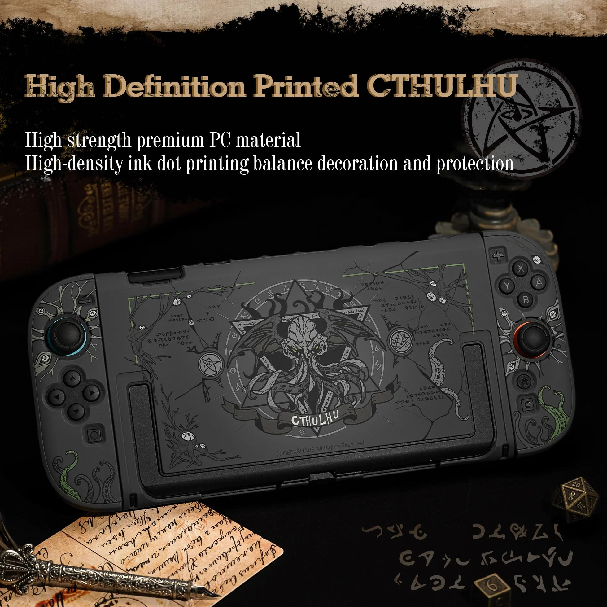 GeekShare Twarde etui ochronne kompatybilne z Switch 2, Kawaii Cartoon, odporne na zarysowania