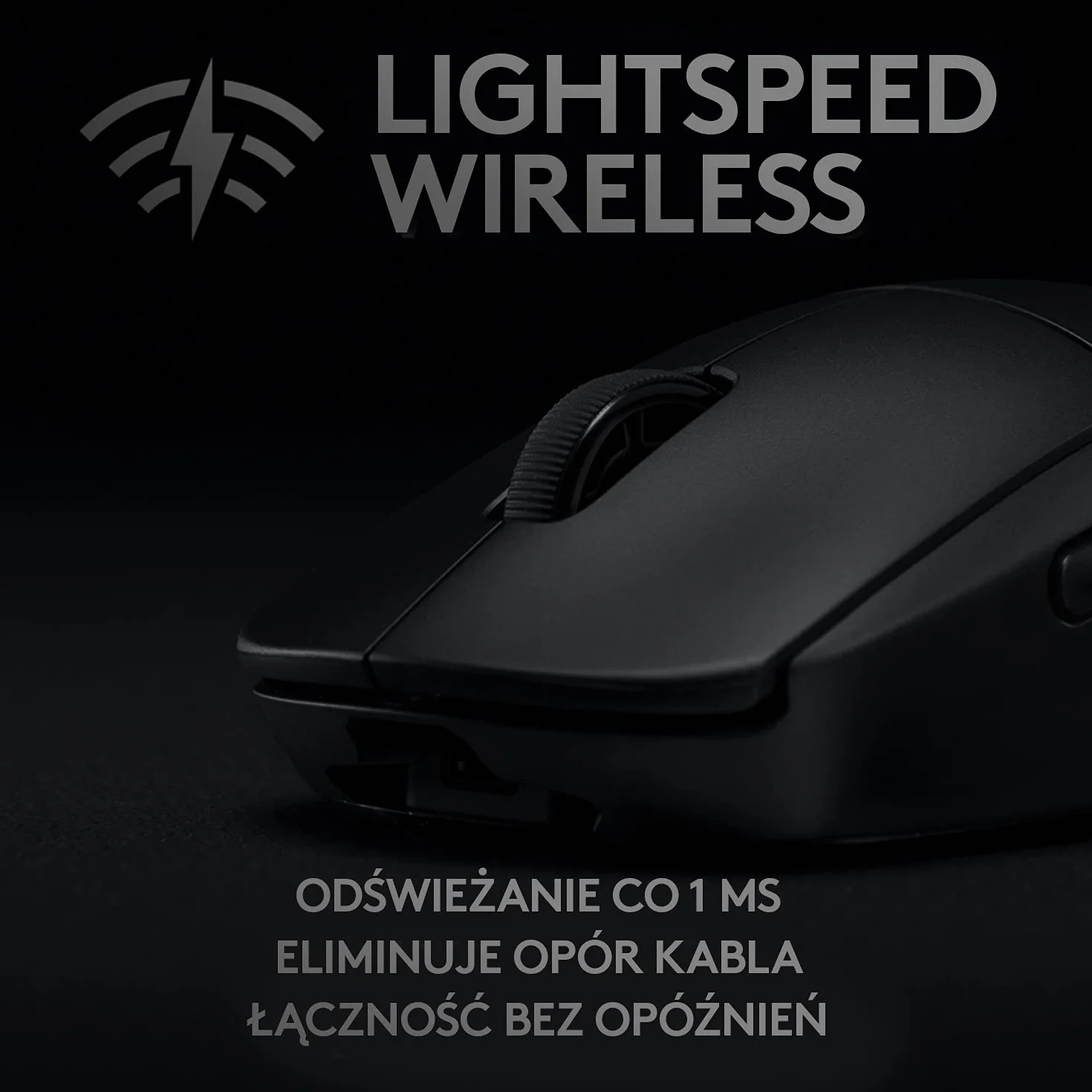 Logitech G Pro Mysz Bezprzewodowa Czarny 8 Przycisków