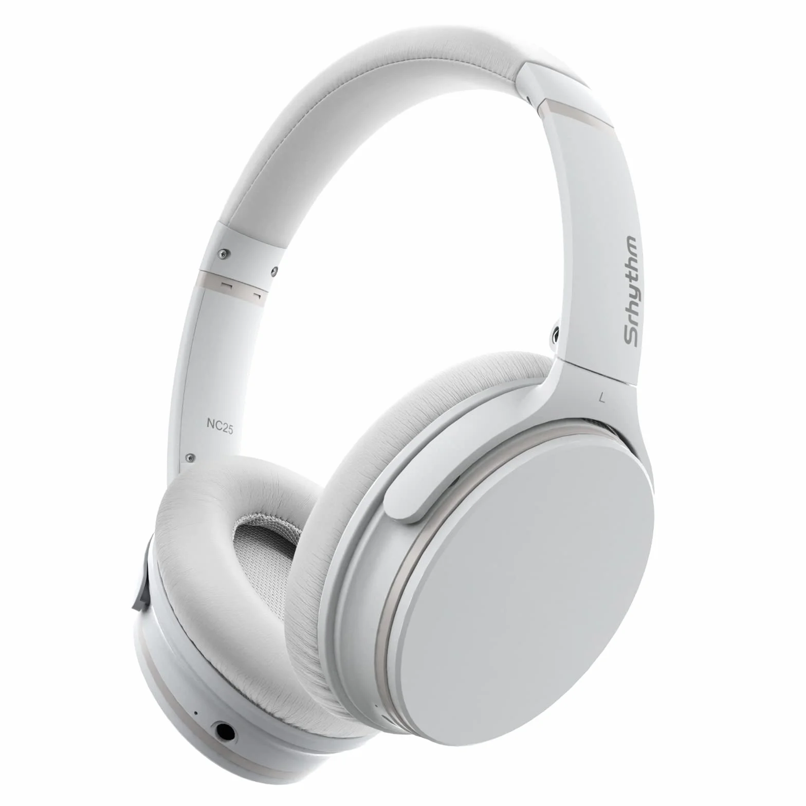 Srhythm NC25 Noise Cancelling Headphones Bluetooth 5.3, Over-Ear Wireless Headset with Low Latency Game Mode, 50H Playtime