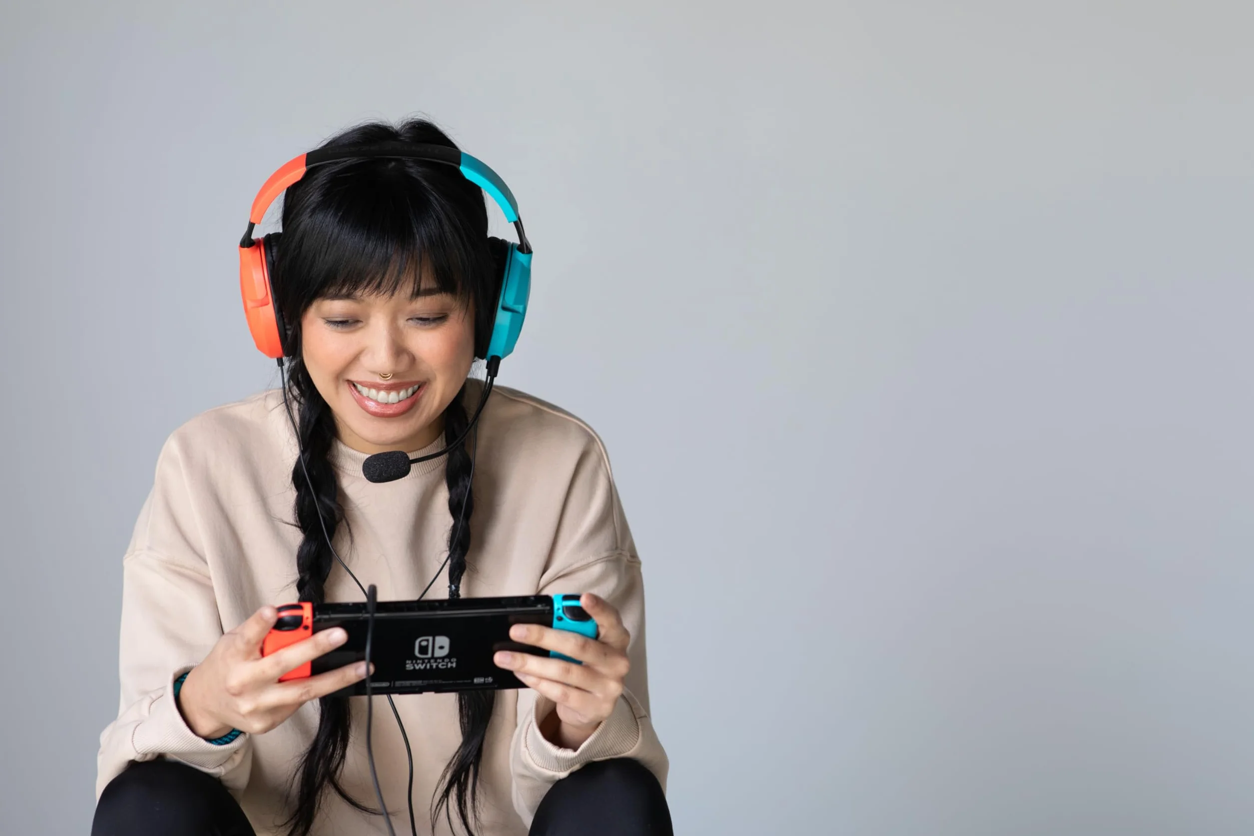Turtle Beach Recon 50 Słuchawki dla graczy do Nintendo Switch (czerwony/niebieski)