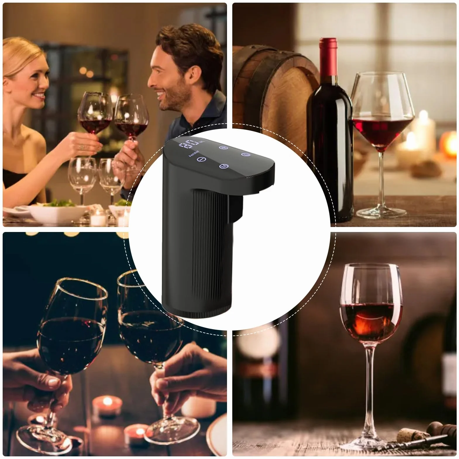 Elektryczna karafka do wina napowietrzacz dozownik nalewak whisky regulowana ilość pompa do alkoholu USB