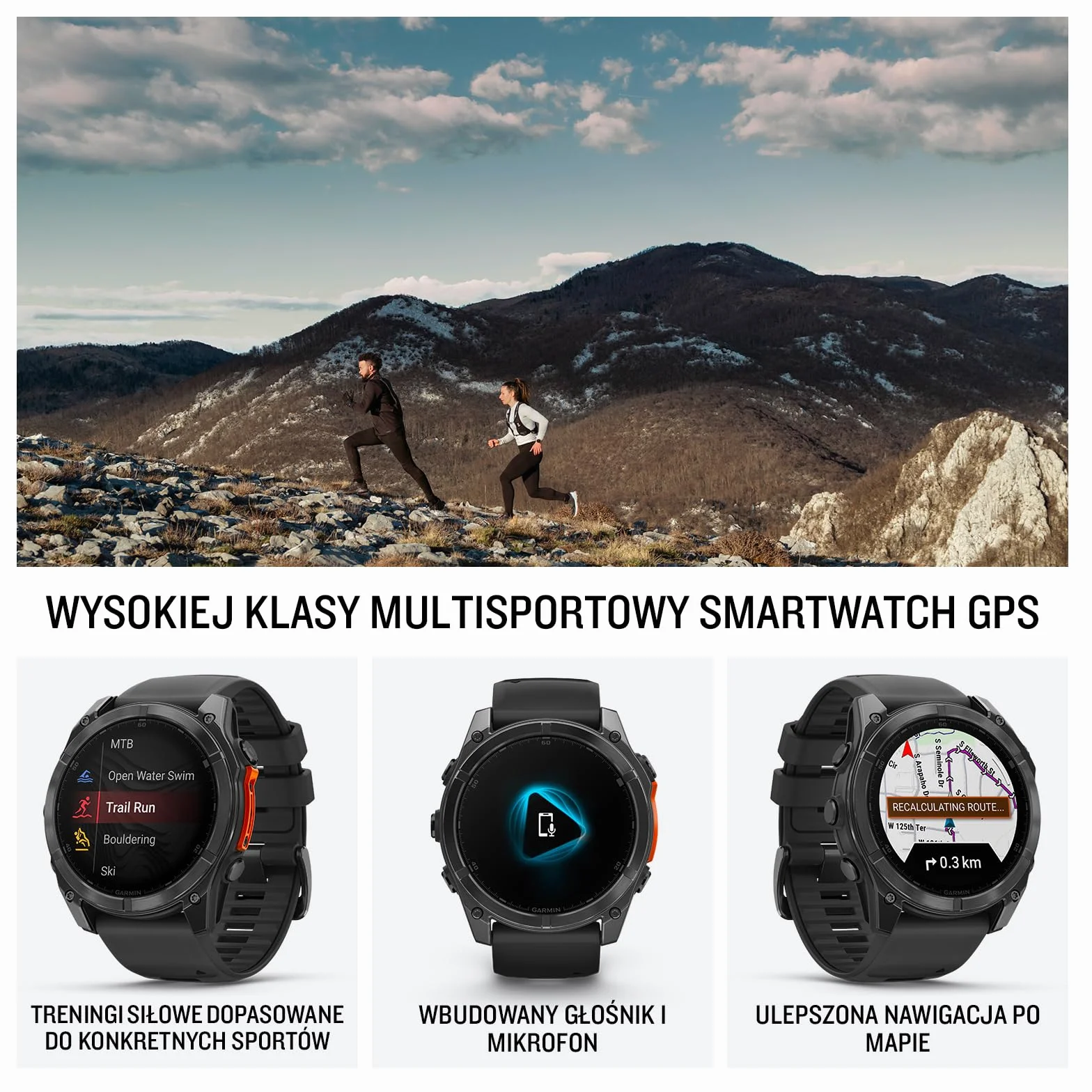 Garmin Fenix 8 47mm AMOLED Slate Gray Steel/Black