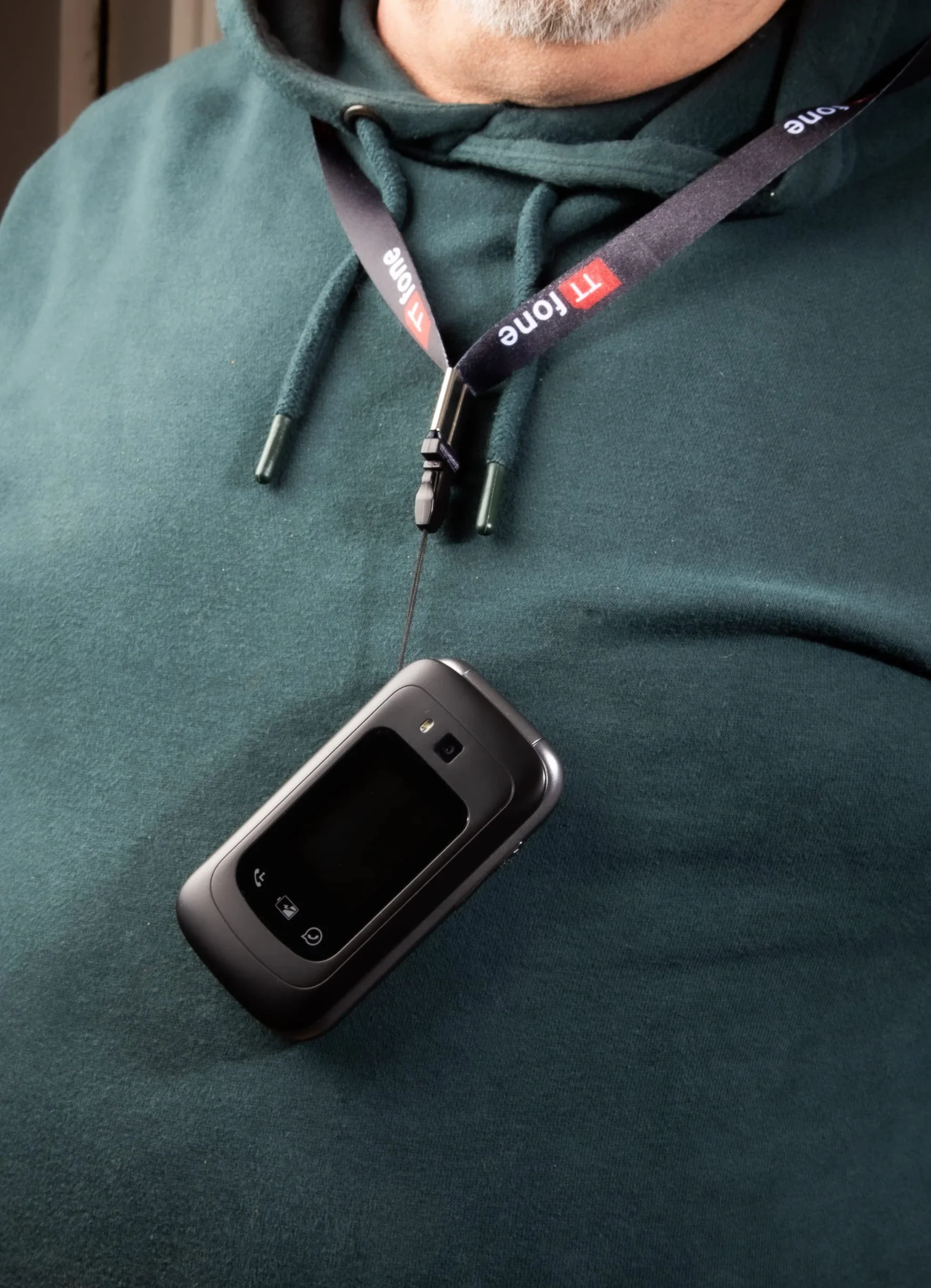 TTfone TT970 Ekran dotykowy Whatsapp 4G dla seniorów Duże klawisze Telefon komórkowy z klapką - z kamerą 8MP i aparatami słuchowymi kompatybilnymi oraz przyciskiem połączenia alarmowego