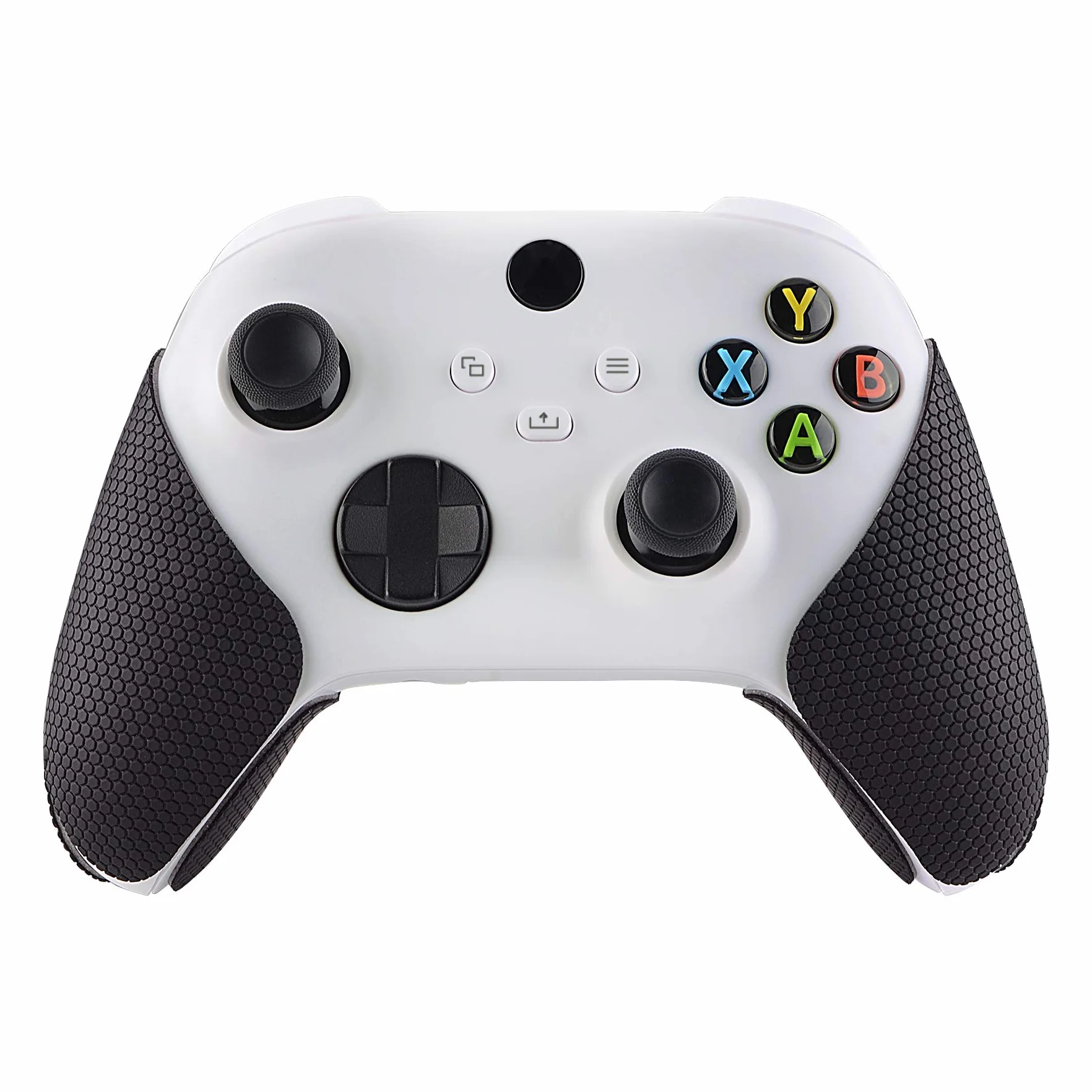 eXtremeRate PlayVital Antypoślizgowy pochłaniający pot uchwyt kontrolera do kontrolera Xbox Series X/S, profesjonalne, teksturowane, miękkie gumowe podkładki, uchwyty do kontrolera Xbox Series X/S
