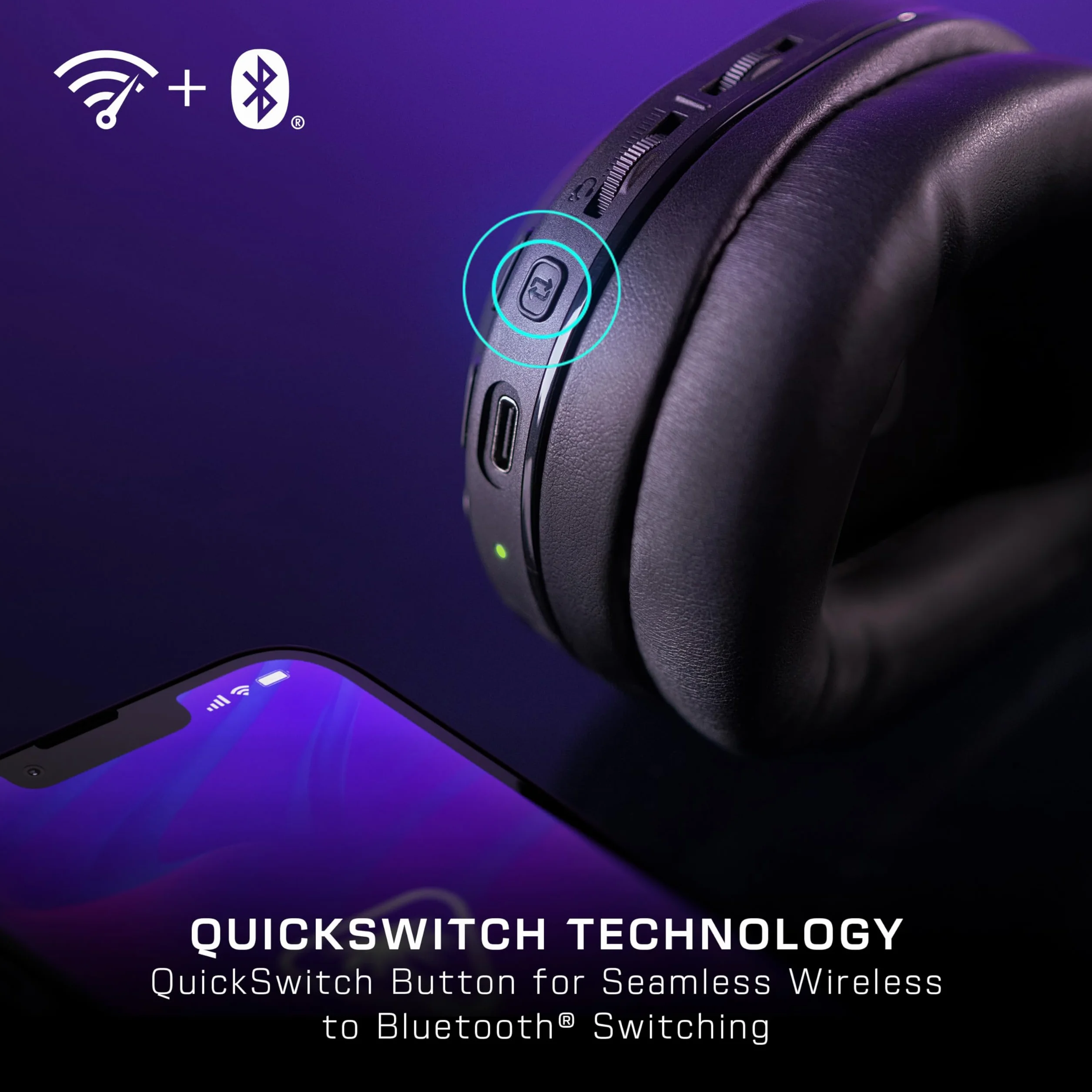 Turtle Beach Stealth 500 Czarny Xbox Bezprzewodowe Słuchawki Gamingowe w/ 40hr Bateria na Xbox Series X|S, Xbox One & Bluetooth na Switch, PC & Mobile