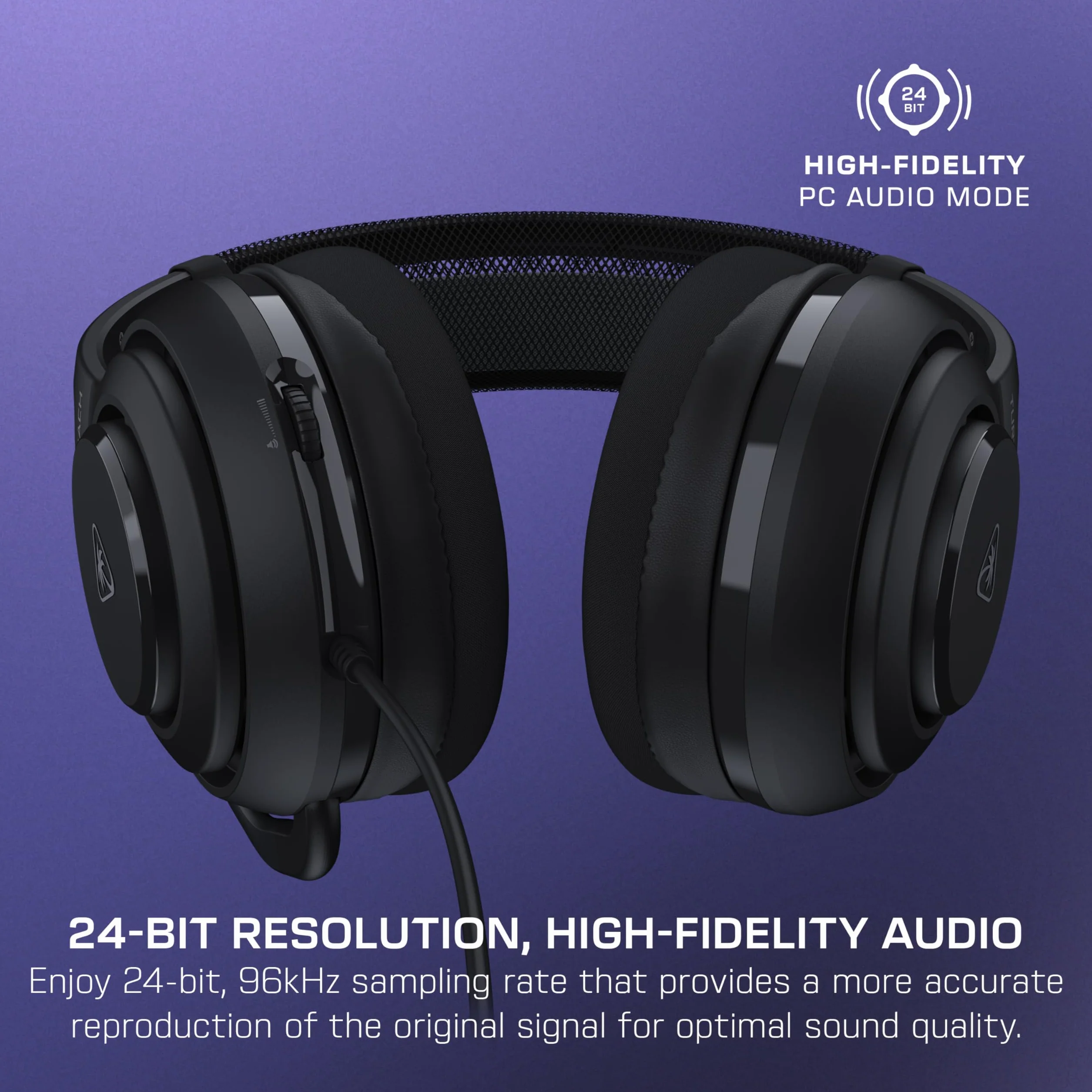 Turtle Beach Atlas 200 przewodowe słuchawki do gier USB 50 mm Nanoclear Waves 3D Audio
