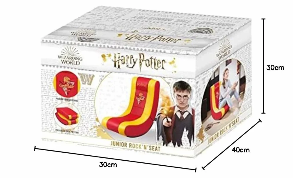 Harry Potter – Rock'n'seat junior gamer chair – krzesło do gier dla dzieci/młodzieży, oficjalna licencja