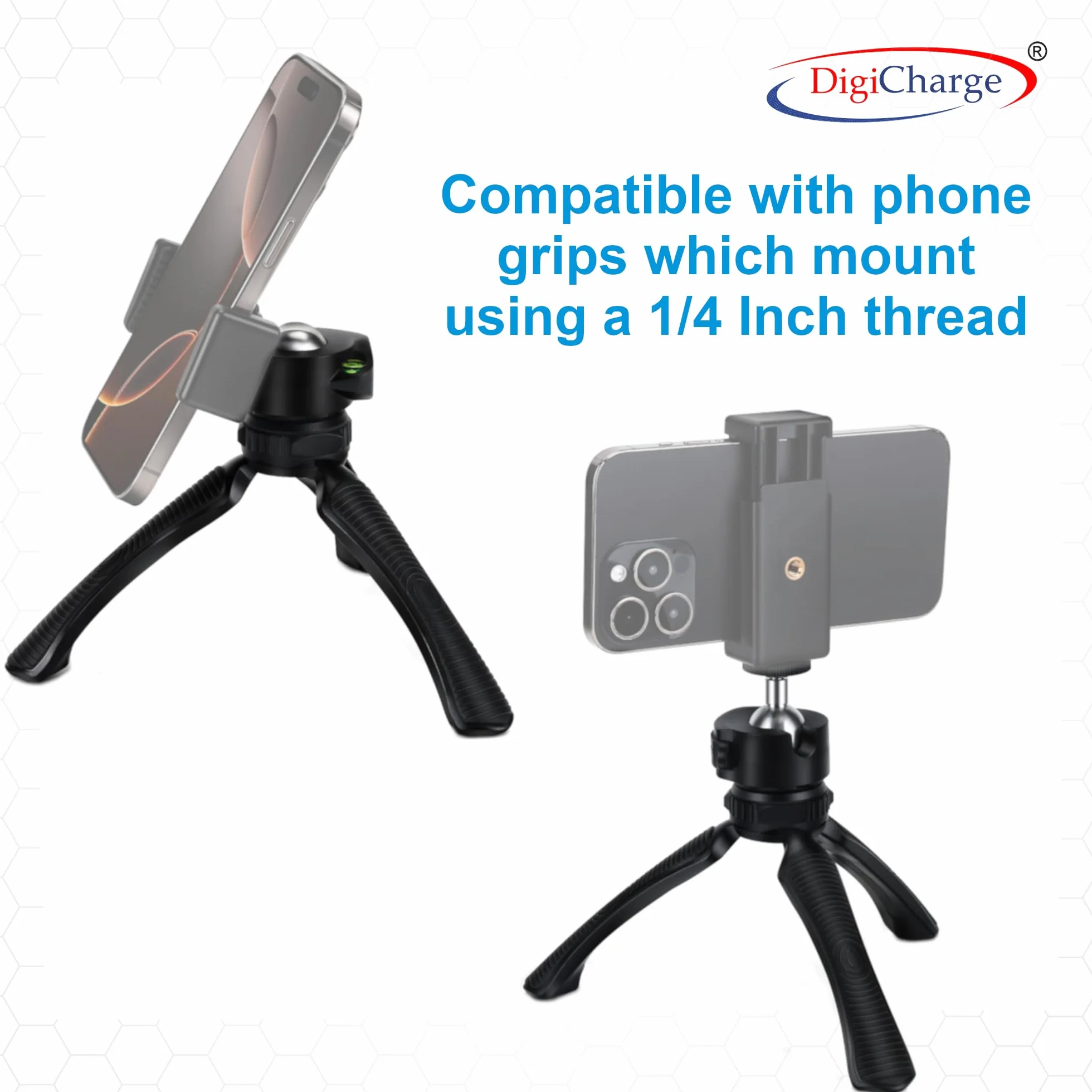Digicharge Mini statyw do aparatu kompatybilny z aparatami cyfrowymi i DSLR Gorilla Tri Pod Mount Stand