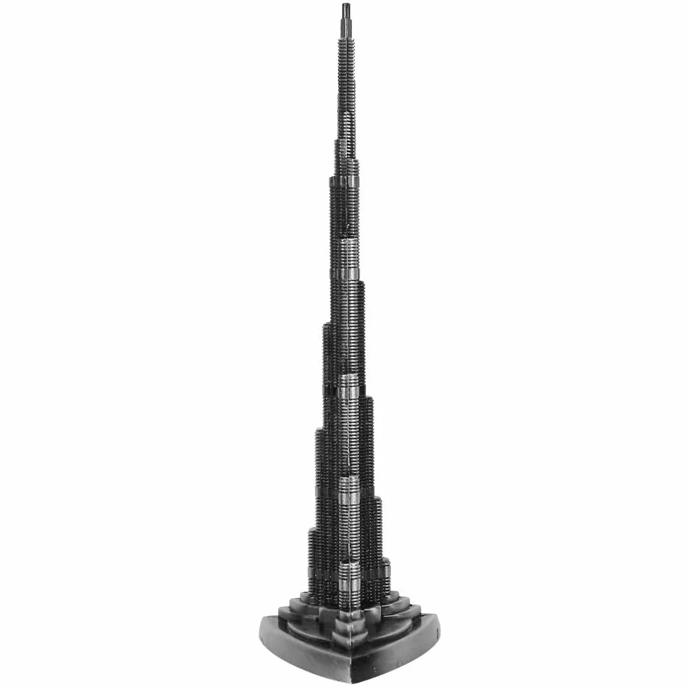 Burj Khalifa Tower Model Dubai Tower Model Miniaturowy Ornament Model ze Stopu Kreatywne Modelowanie Dekoracje Biurowe