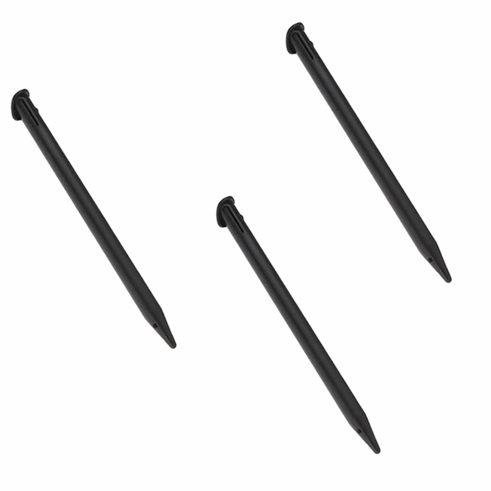 3 sztuki wymiennych rysików z tworzywa sztucznego, kompatybilne z Nintendo New 3DS XL, New 3DS LL (czarne)