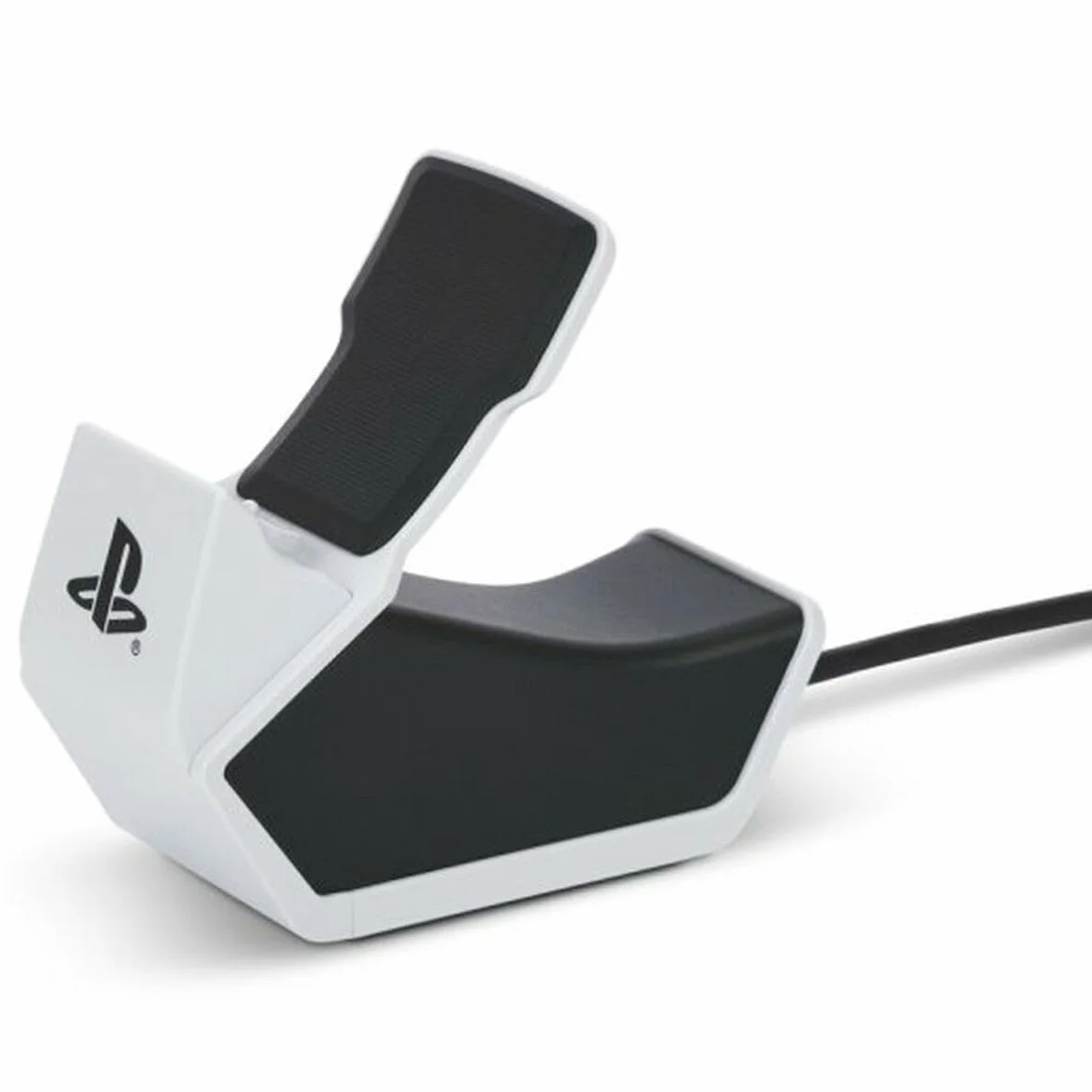 Biała stacja ładująca solo PowerA do kontrolera bezprzewodowego DualSense, Ładowanie kontrolera DualSense, ładowanie, Sony PlayStation, PS5, oficjalnie licencjonowane