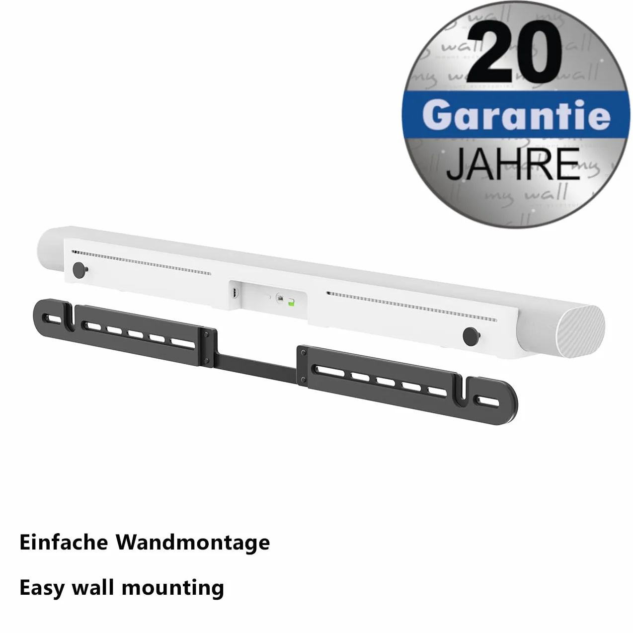 my wall Uchwyt ścienny do soundbar SONOS® Arc Ultra HS29L – Slim Design, amortyzacja antywibracyjna, elastyczny montaż nad i pod telewizorem