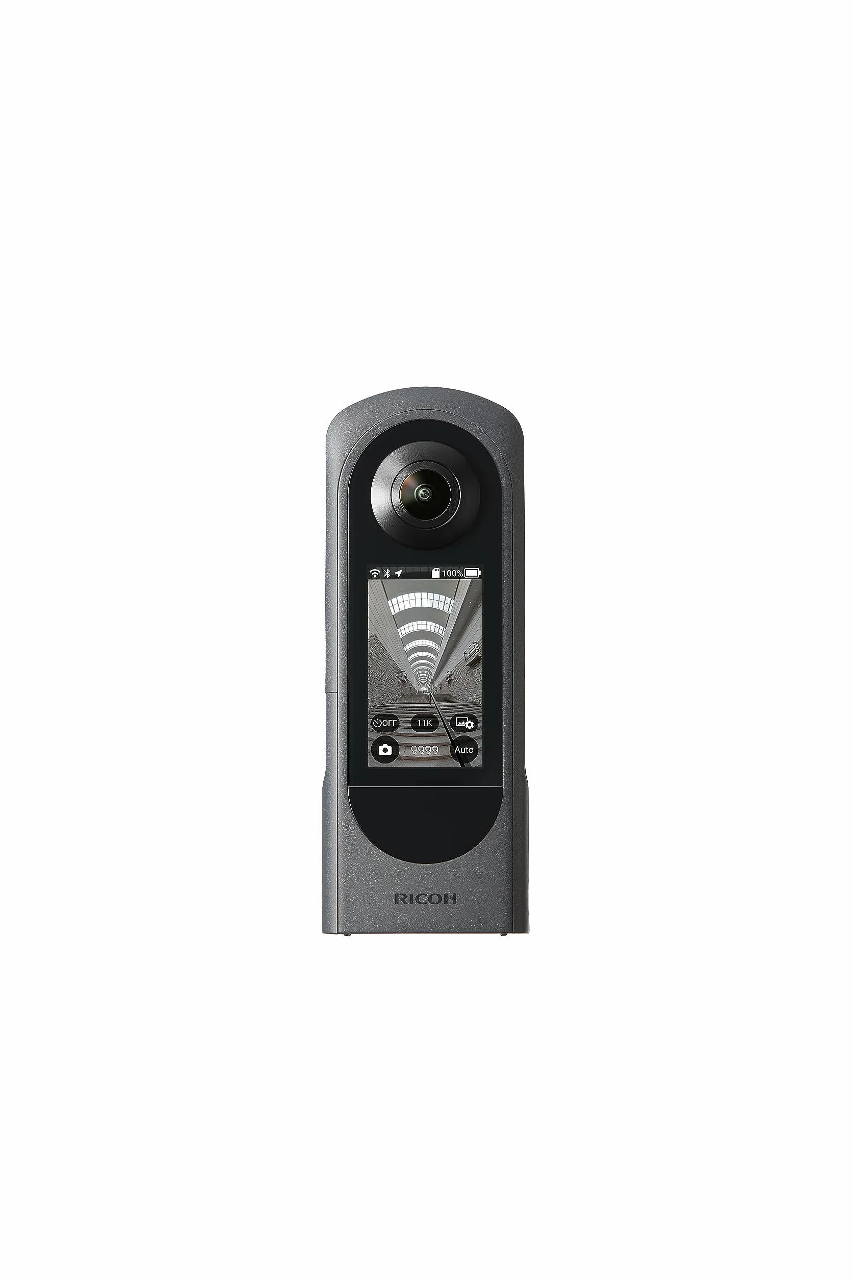 Ricoh Kamera 360 Stopni THETA X 2023, Obraz w Rozdzielczości ok. 60M, 5,7K 360, Ekran Dotykowy, Wymienna Bateria, Zewnętrzna Karta Pamięci