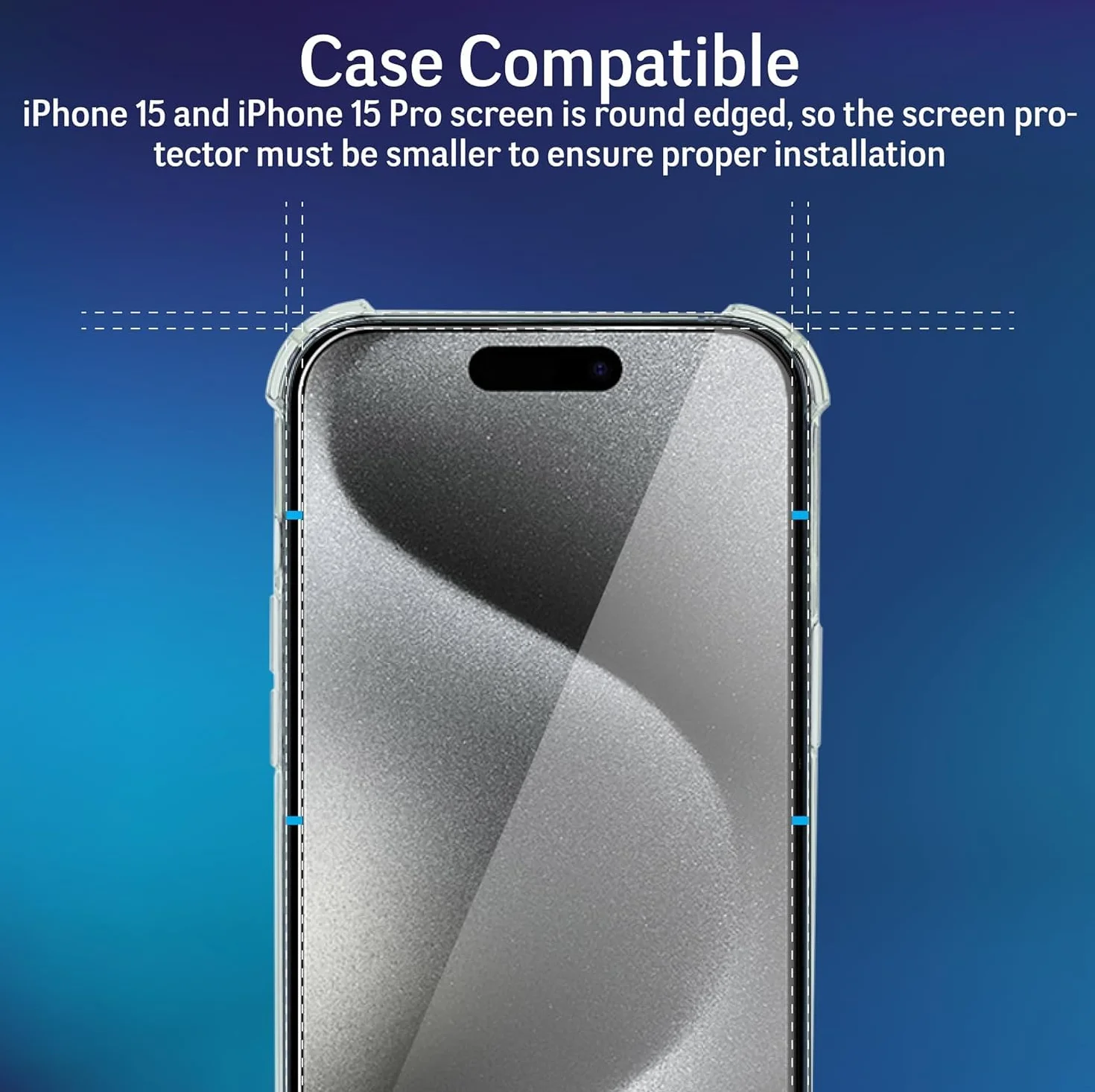Ochraniacz ekranu do iPhone 15 / iPhone 15 Pro [2 sztuki] szkło hartowane na ekranu, screen protector ochronne ekran