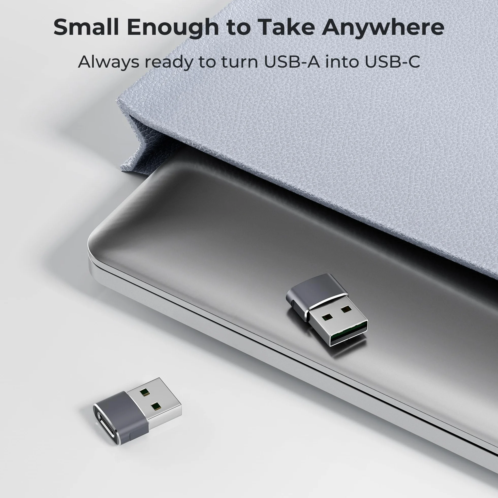 Basesailor Adapter USB do USB C do iPhone 17 Pro Max,17e 16 15 Adapter Ładowarki,Konwerter Type C Żeński do USB A Męski do Apple Watch iWatch S11 10,AirPods Pro 3,iPad mini 7 Air,Samsung Galaxy S26 25