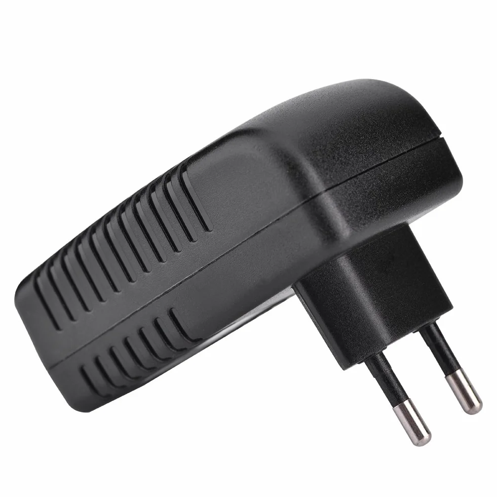 Adapter Poe Zasilacz Poe Czarny 48V 0.5A Ścienny Wtryskiwacz Poe Adapter Ethernet Telefon Ip Zasilacz Kamery Wtyczka Brytyjska