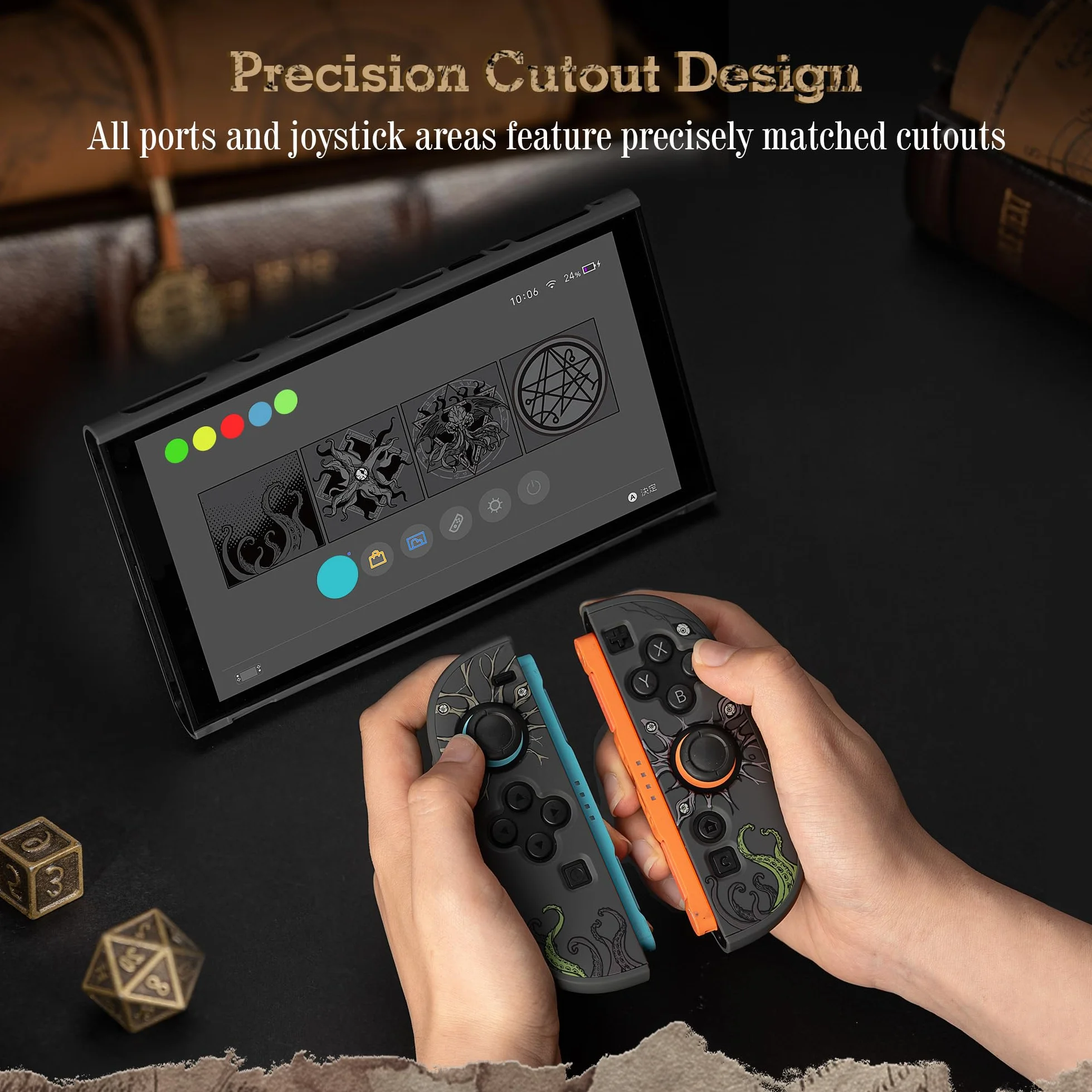 GeekShare Twarde etui ochronne kompatybilne z Switch 2, Kawaii Cartoon, odporne na zarysowania