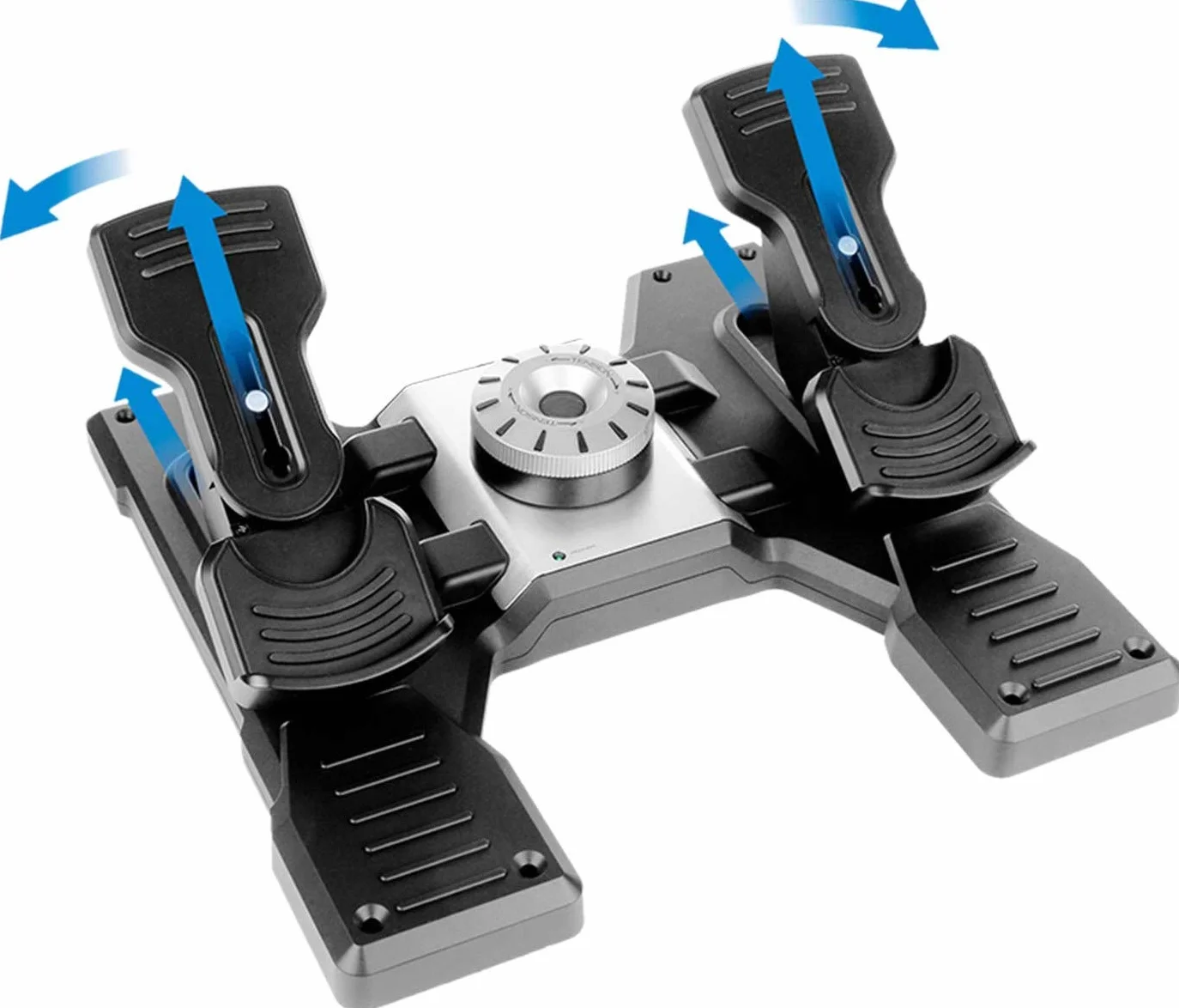 Logitech G Saitek Pro Flight Rudder Pedals Simulations-Pedale zur Rudersteuerung mit Zehenbremse