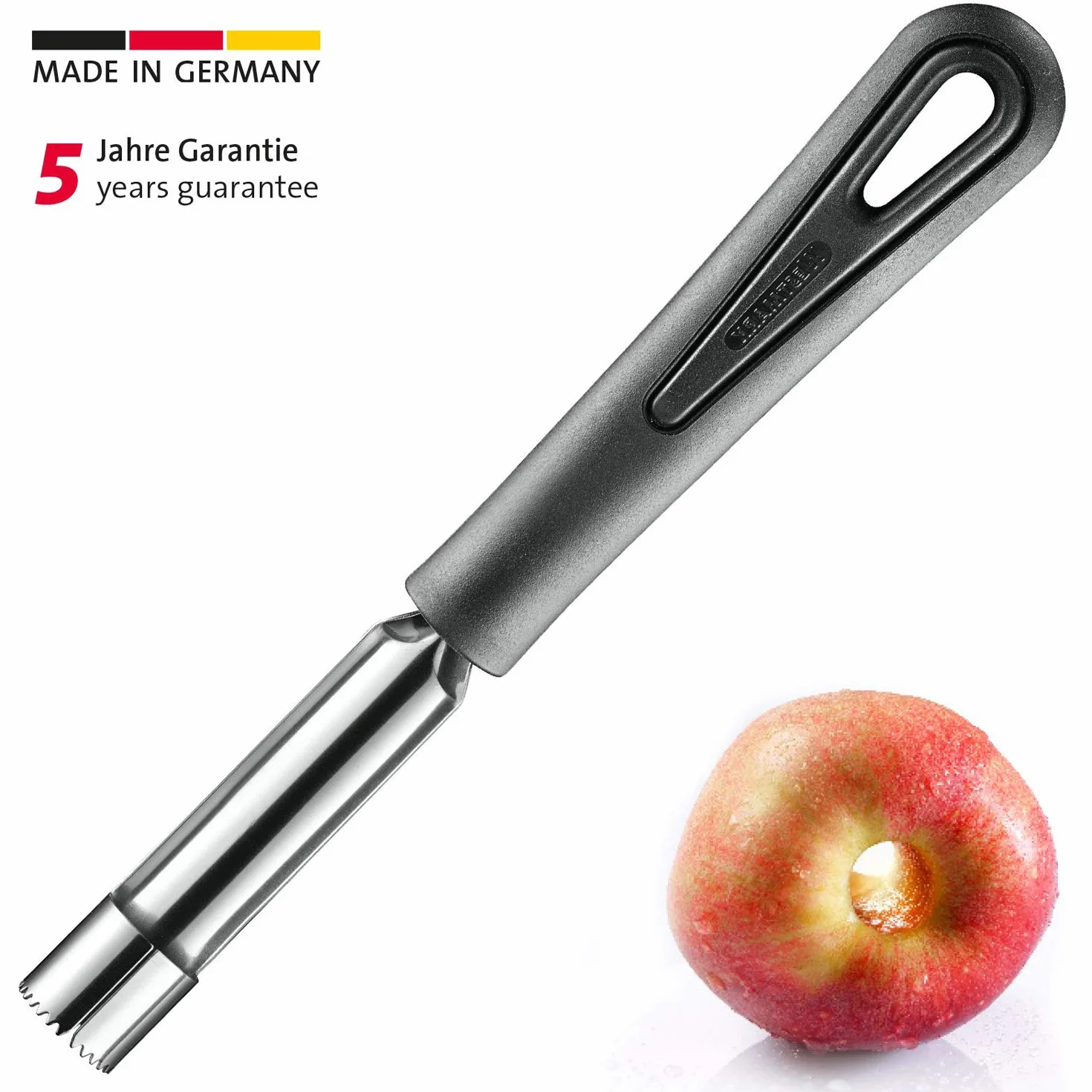 Westmark Gallant Wydrążacz do jabłek 19,8 cm Stal nierdzewna Czarny