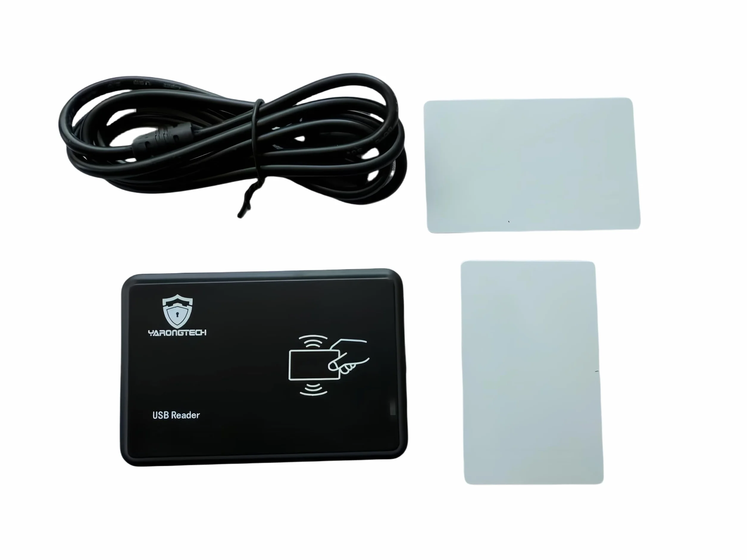YARONGTECH 125Khz EM4100 USB RFID Czytnik kart identyfikacyjnych Czytnik kart przelotowych Plug and Play z kablem USB (8D)