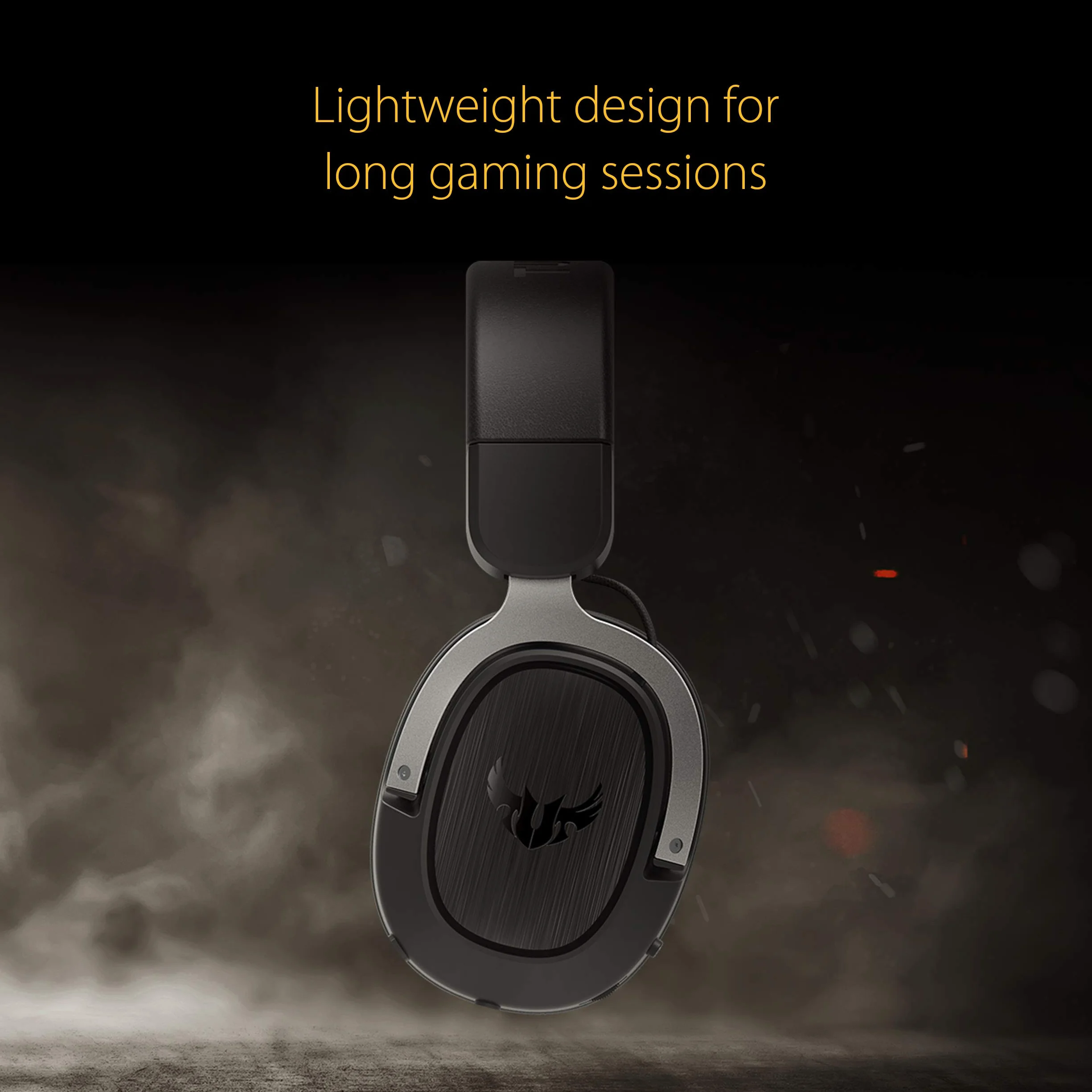ASUS TUF Gaming H3 Gun Metal Gaming Headset with virtual 7.1 Surround, Tough stainless-steel headband and fast cooling ear cushions for PC, PS4, Xbox One and Nintendo Switch
