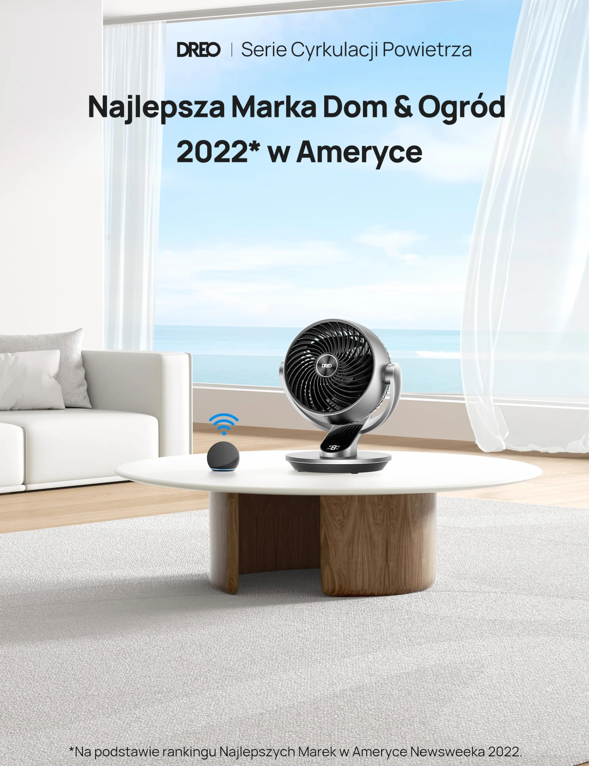 Dreo 28dB inteligentne wentylatory stołowe do sypialni, wentylatory oscylacyjne 120°+90° z pilotem zdalnego sterowania/głosu/Wifi/Alexa, średnica 18 cm, 4 prędkości, 5 trybów,srebrny