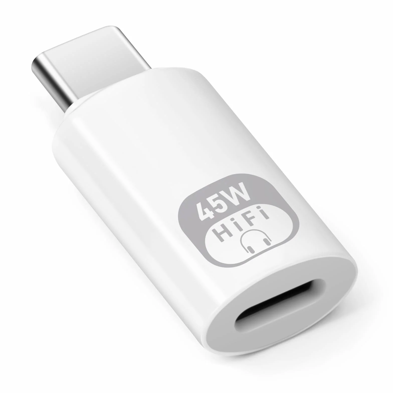 Adapter audio USB C na Lightning, 3w1 typu C męski na Lightning żeński z konwerterem danych i ładowaniem dla iPhone'a 16/15 Series, iPada i innych (biały)