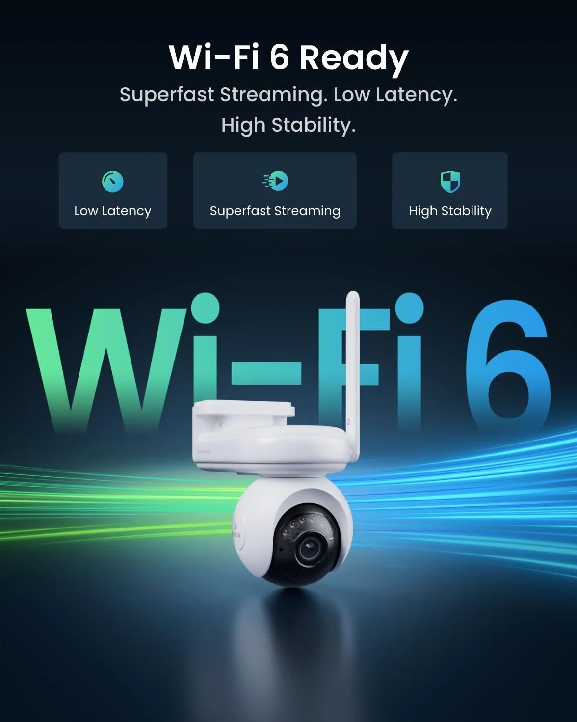 Kamera Bezpieczeństwa Reolink Zewnętrzna Bezprzewodowa Bateria z Panelem Słonecznym, F1.0, Dwuzakresowe Wi-Fi 2,4/5 GHz, 6, Obrót 355° i Pochylenie 90°, Inteligentne Wykrywanie, Altas PT Ultra
