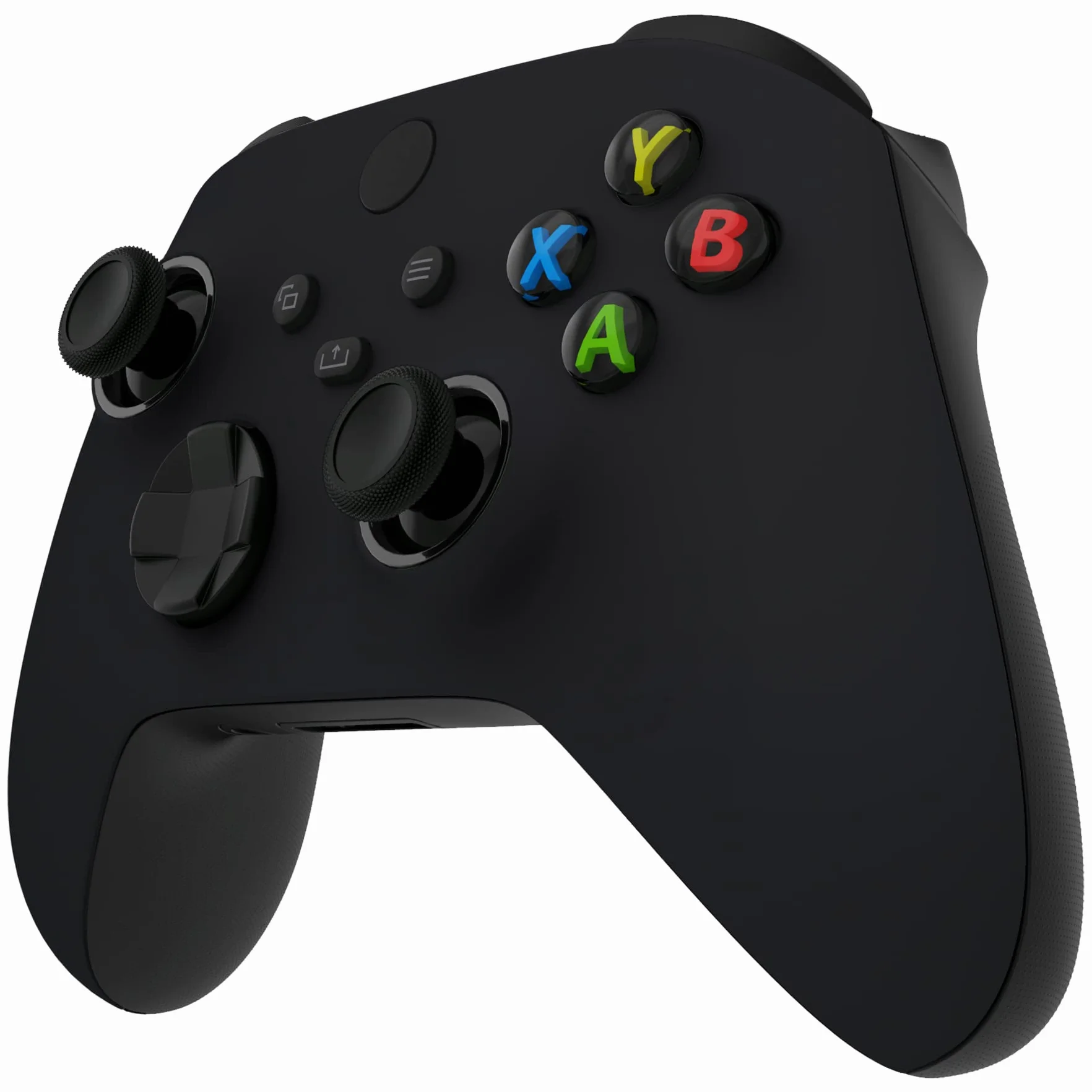 eXtremeRate FaceMag Czarny Magnetic Wymiana Front Housing Shell dla Xbox Series X & S Kontrolera, DIY Faceplate Cover z Accent Rings dla Xbox Core Model 1914 - Kontroler Nie Jest Wliczony W Cenę