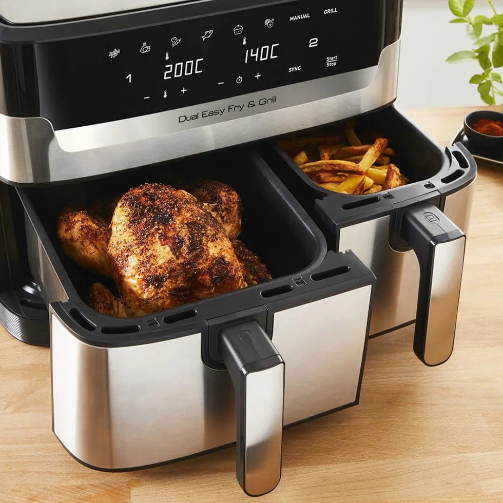 Tefal Dual Easy Fry & Grill Ey905d 8,3 l 2700 W Air Fryer