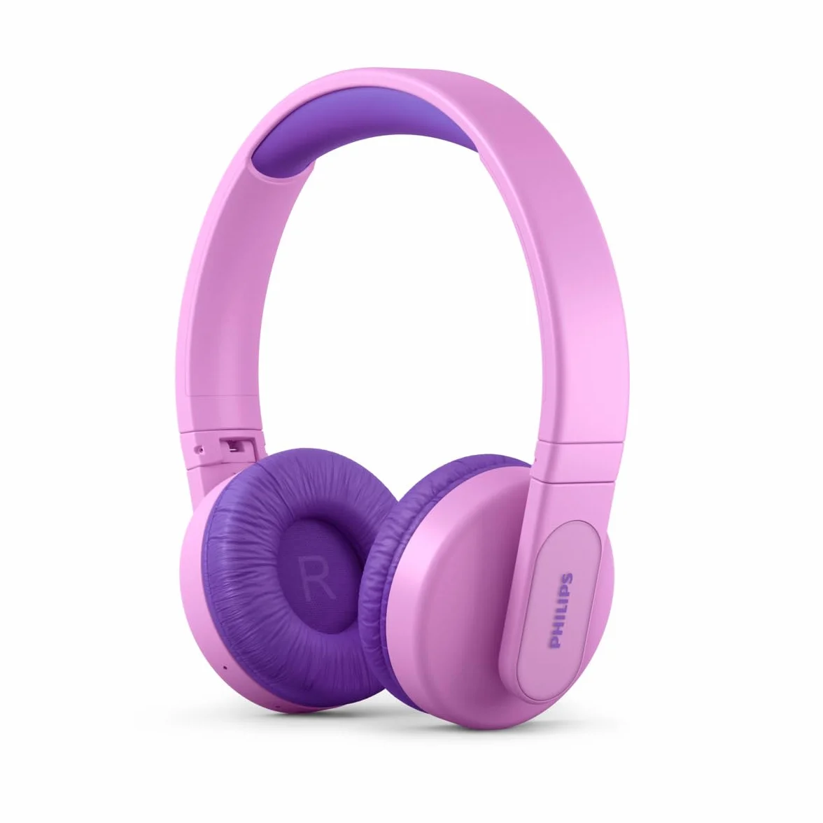 PHILIPS Kids Bezprzewodowe słuchawki nauszne, Bezprzewodowe słuchawki Bluetooth dla dzieci z kontrola głośności, Słuchawki dla dzieci, 28g odtwarzania, Kolorowe, Lekkie, Różowy (Pink), Podświetlane