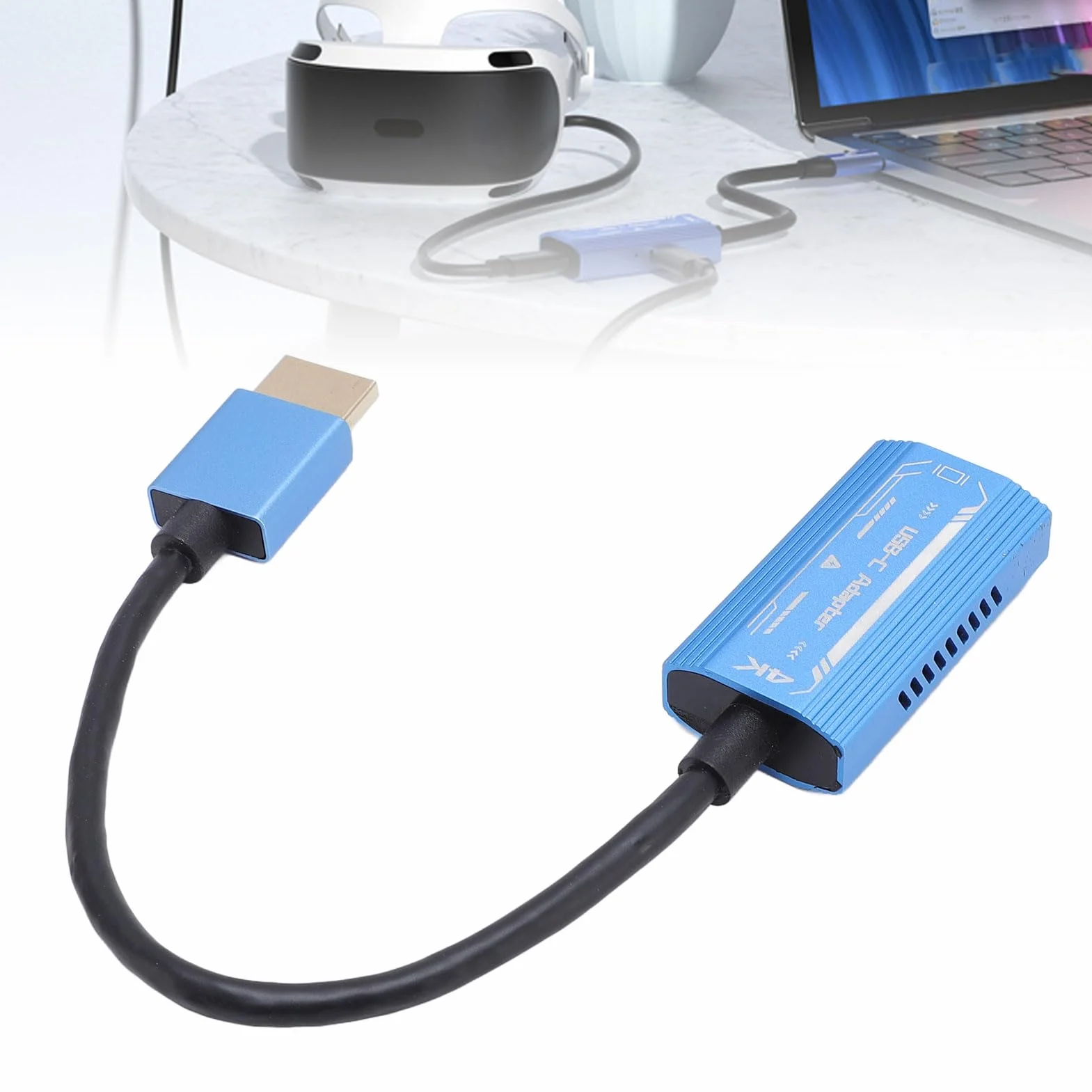 Adapter USB C na HDMI, 4K @ 60Hz PD 100W Typ C na HDMI Konwerter dla Air 2 Pro dla Air 2s XR Okulary AR Adapter do Przełącznika Laptop