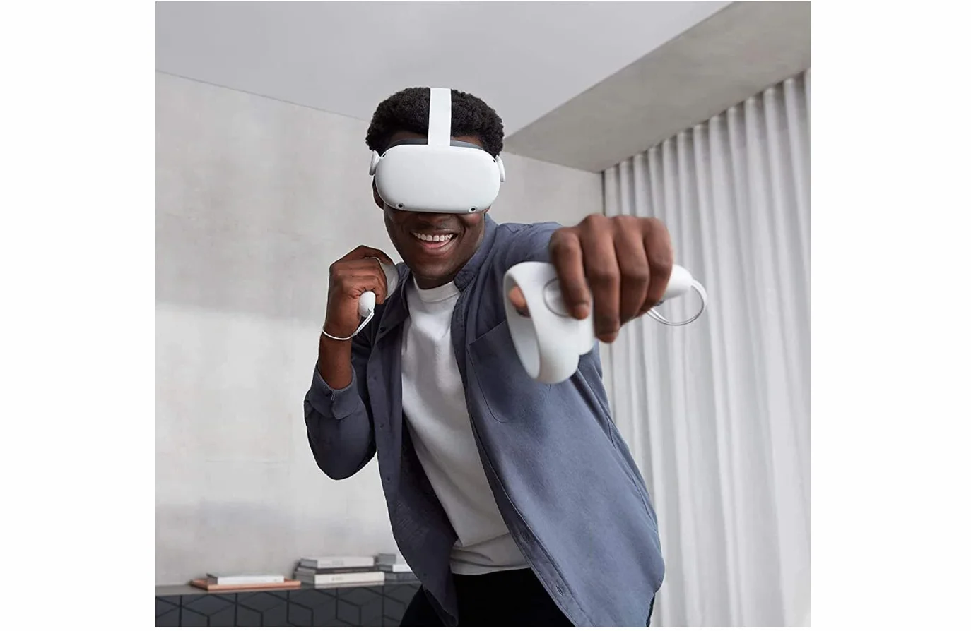 Oculus Quest 2 Słuchawki Wirtualnej Rzeczywistości, Czarny, 128 Go