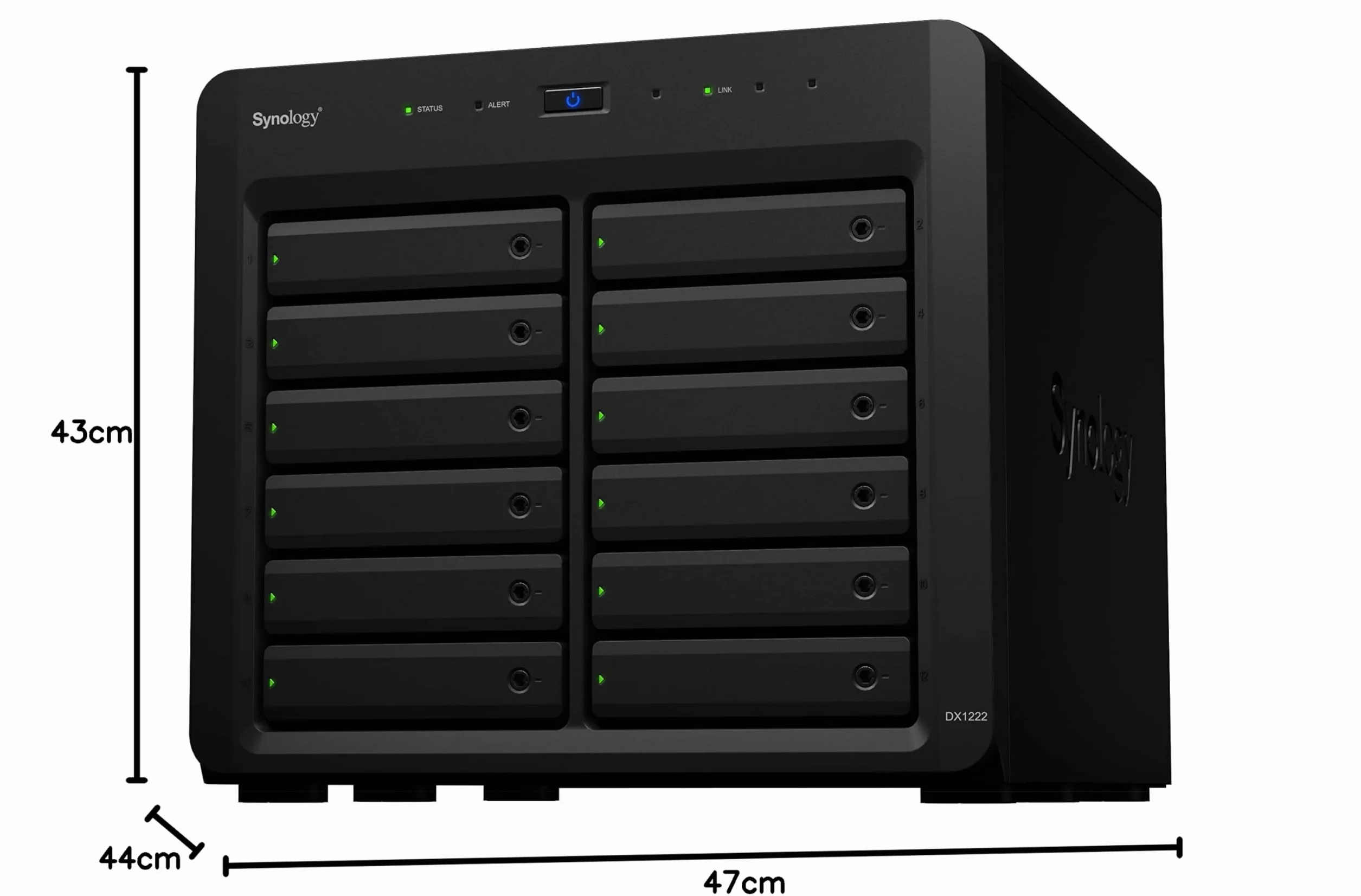 Synology DX1222 - Obudowa do przechowywania - 12 wnęk (SATA-600)