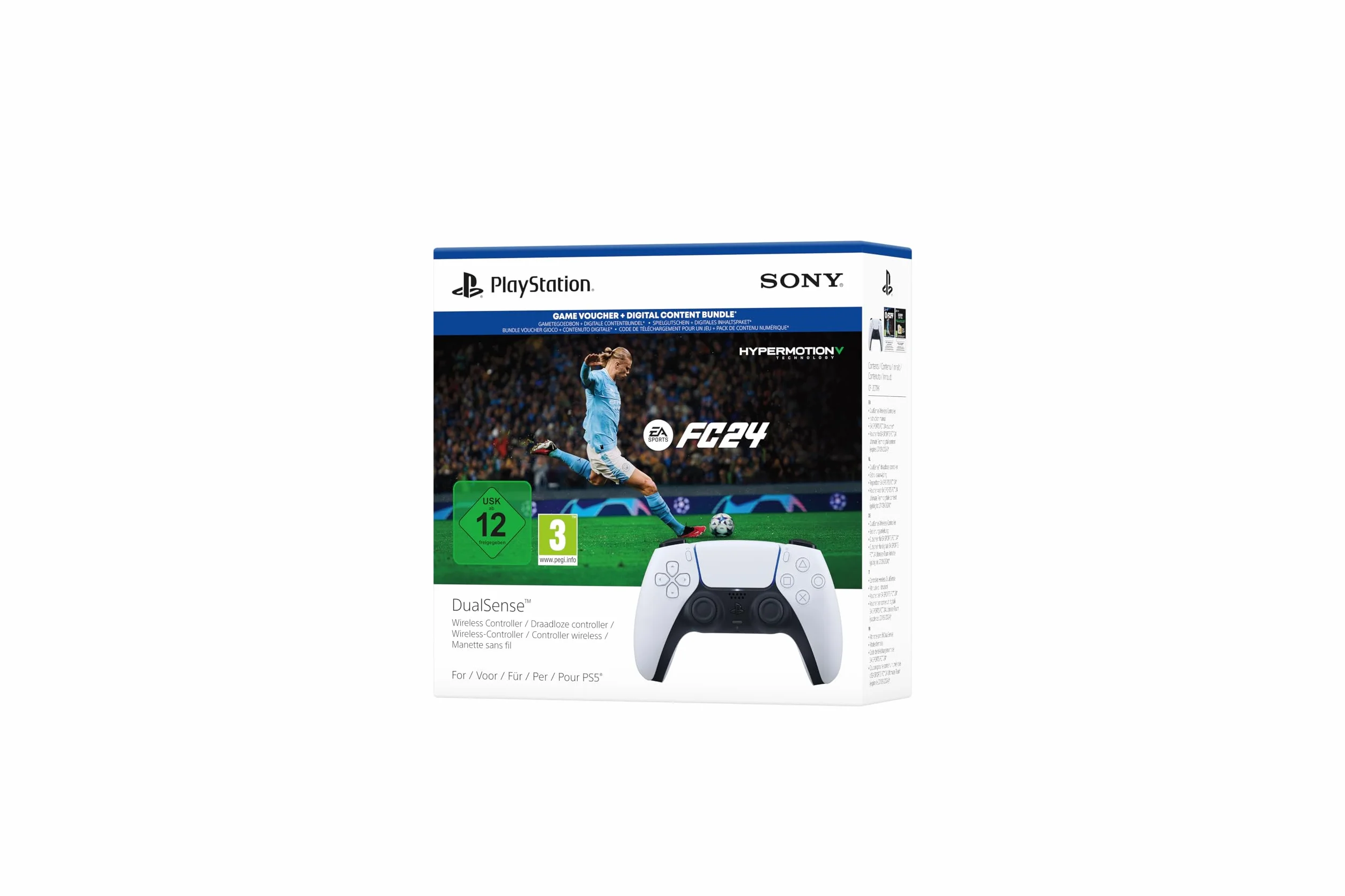 Sony Bundle Controller bezprzewodowy DualSense - EA SPORTS FC 24 Czarny, Biały Bluetooth Gamepad