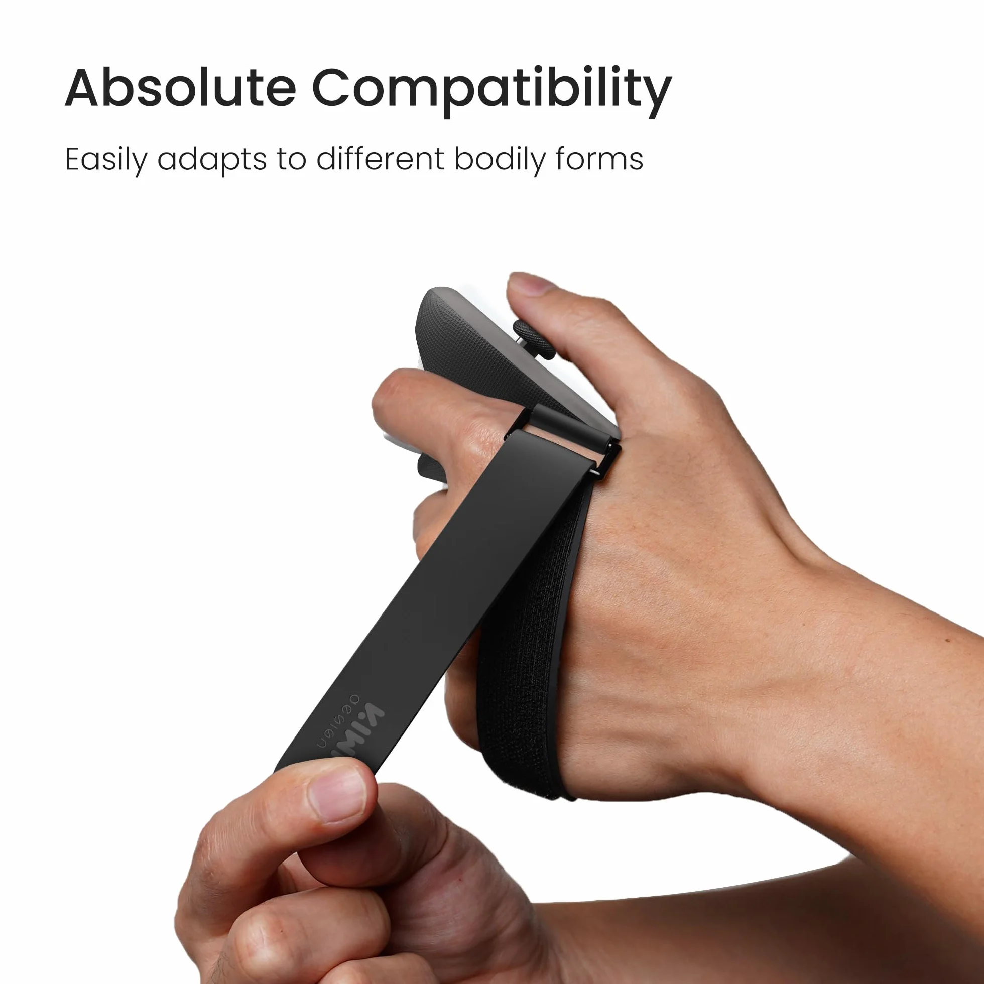 KIWI design Uchwyty kontrolera Comfort kompatybilne z akcesoriami Meta Quest 3S/Quest 3, pasek na rękę z otworem na akumulator