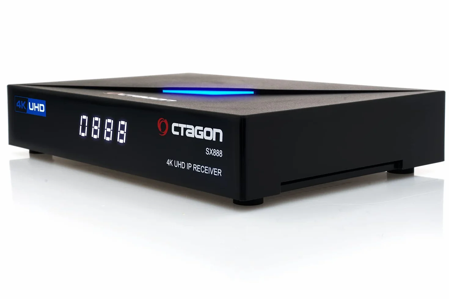 Octagon SX888 V2 (wersja 2) 4K UHD IP odbiornik H.265 z DualOS, 1 GB RAM 4 GB Flash Stalker IPTV Multistream czarny