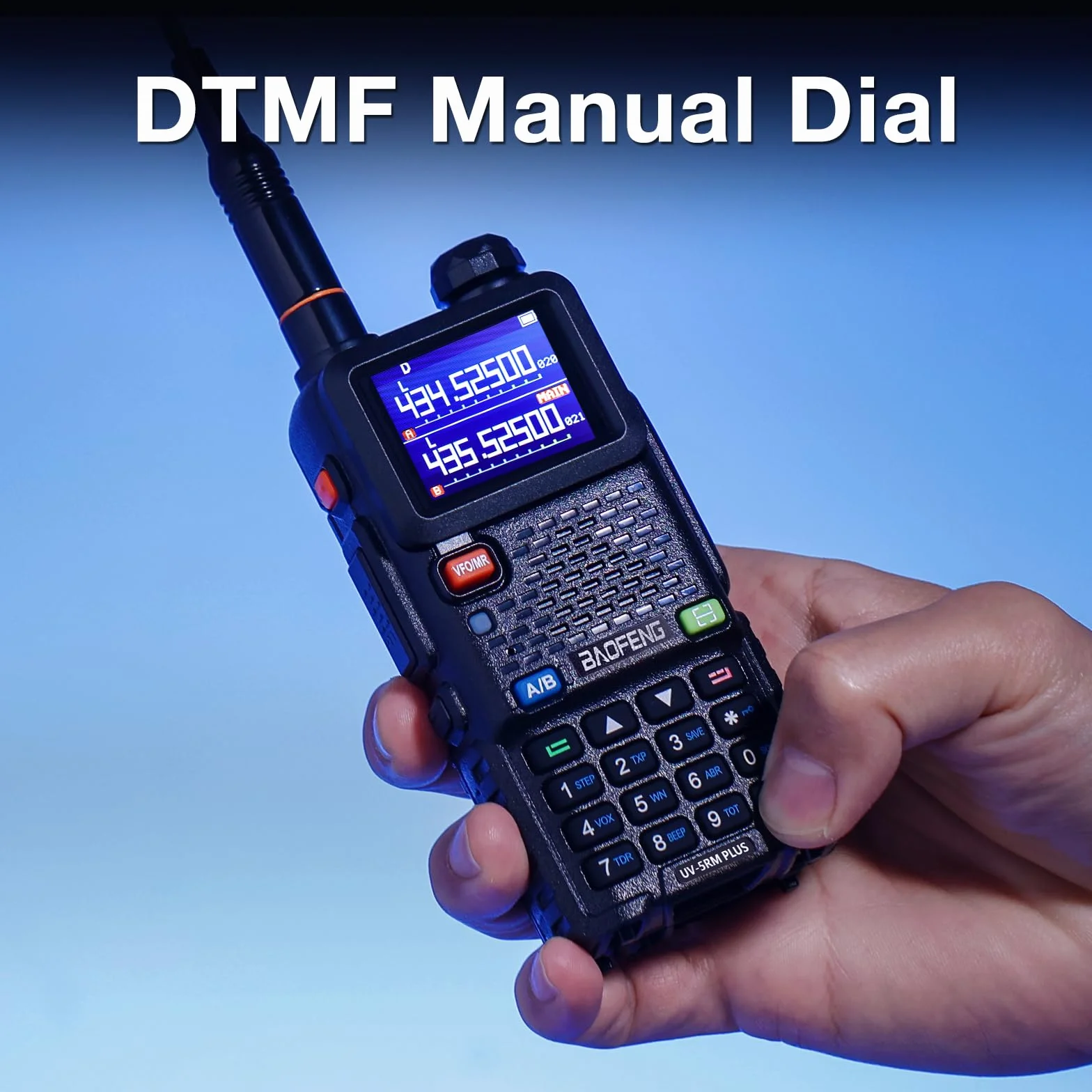 BAOFENG Dwuzakresowe radio dwukierunkowe UV-5RM Plus 10 W, odbiornik radiowy FM, długi zasięg, czarny, 2 szt