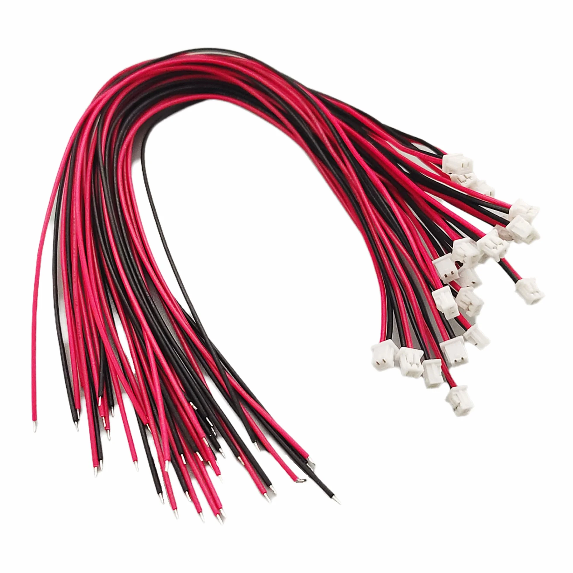 20 zestawów JST 1,25 mm 2 pinowe mikro wtyczki elektryczne z UL1571-26AWG kabel 20 cm i 1,25 mm gniazdo wtykowe zestaw złączy wtykowych