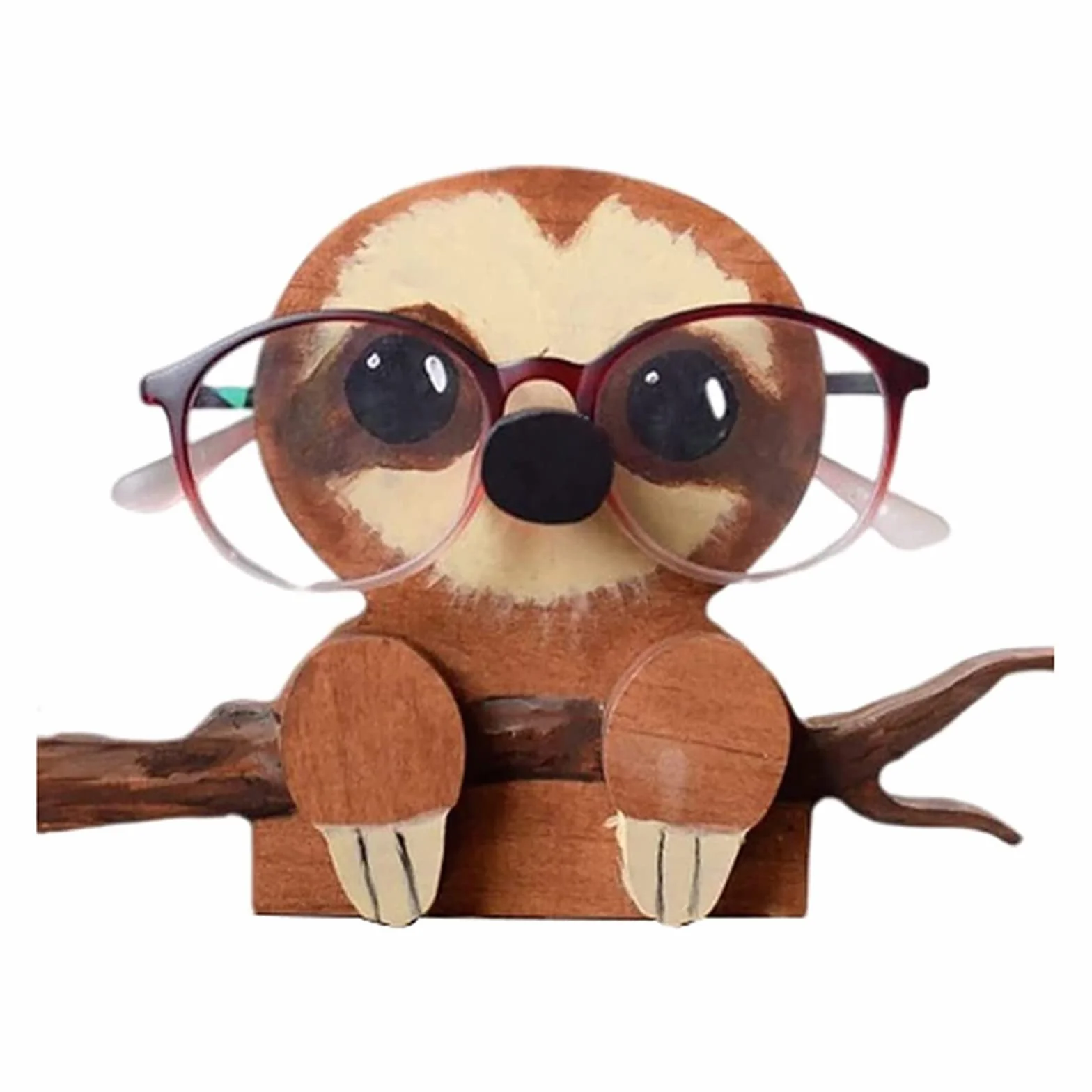 Kreatywny Kształt Zwierzęcia Stojak na Okulary Drewniany Stojak na Okulary Corgi Stojak na Okulary Stojak na Okulary Przeciwsłoneczne Śliczne Zwierzątko Ozdoby do Ekspozycji Okularów(#2)