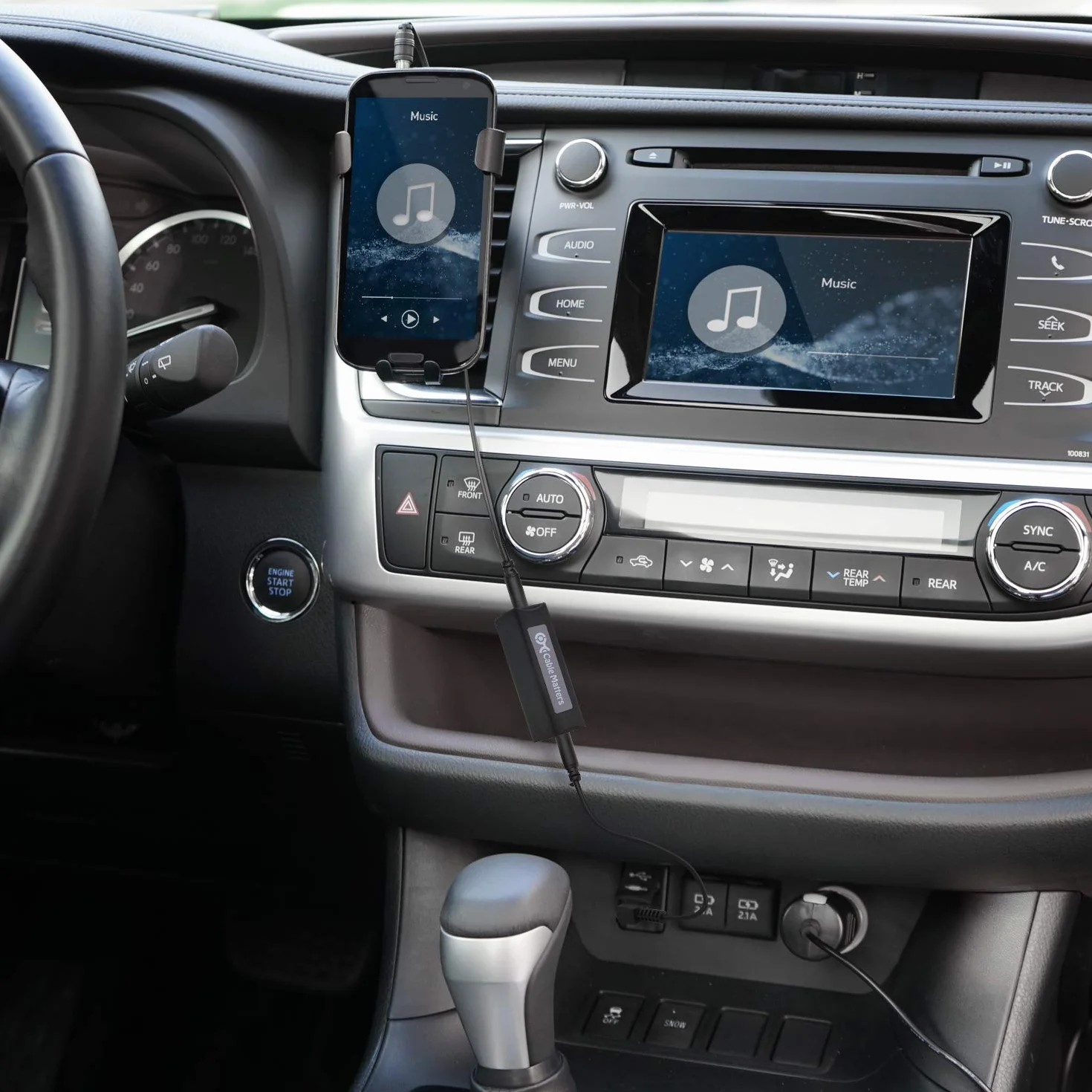 Cable Matters Izolator szumów pętli uziemienia 3,5 mm dla car audio w kolorze czarnym
