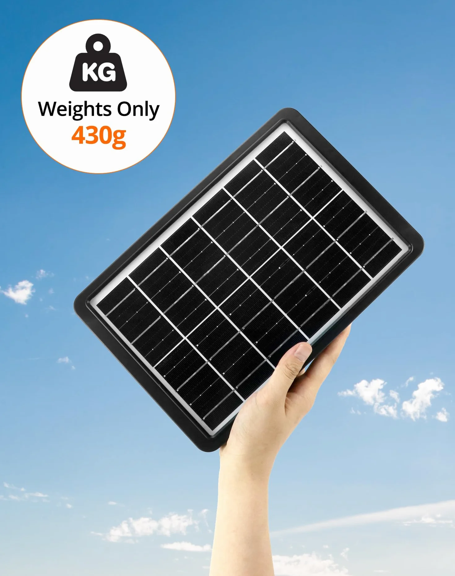 QWORK®Ładowarka słoneczna do telefonów komórkowych Mini USB Panel słoneczny do aktywności na świeżym powietrzu — 8 W 1,6 A 6/12 V — IP65 Wodoodporny