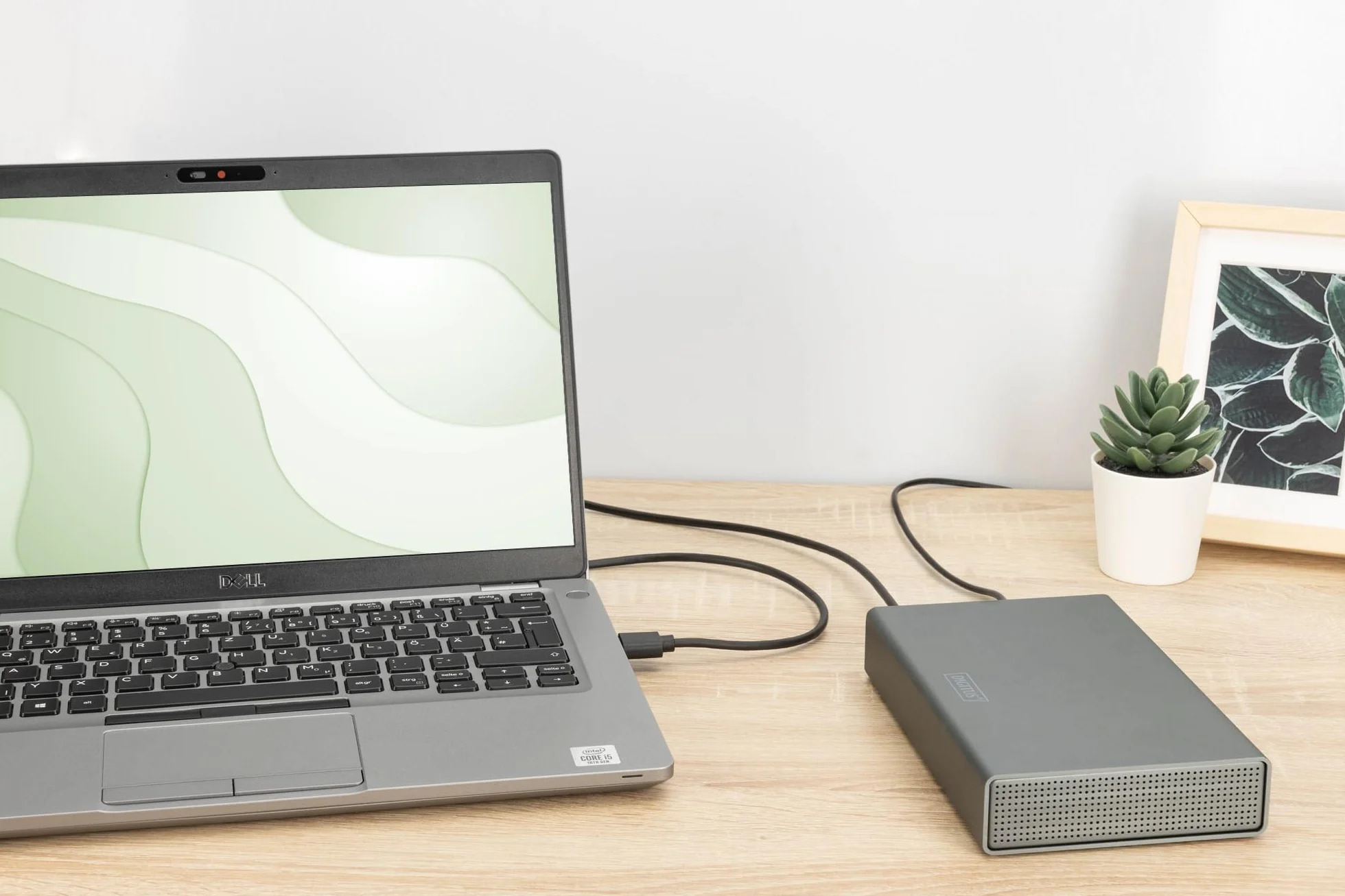 DIGITUS Obudowa dysku twardego – USB 3.2 Gen1 – 5 Gbit/s – do 3,5 i 2,5 cala SATA HDD i SSD – do dysków twardych do 16 TB – obudowa aluminiowa – szara