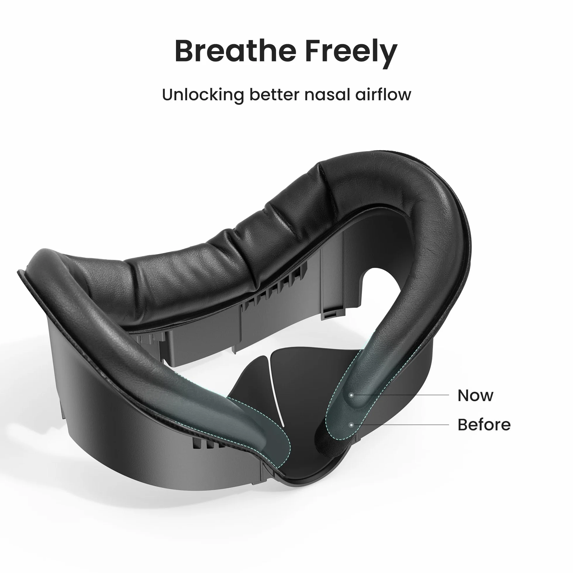 KIWI design Interfejs twarzy V3, podkładka na twarz kompatybilna z akcesoriami Meta Quest 3, nie nadaje się do Quest 3S