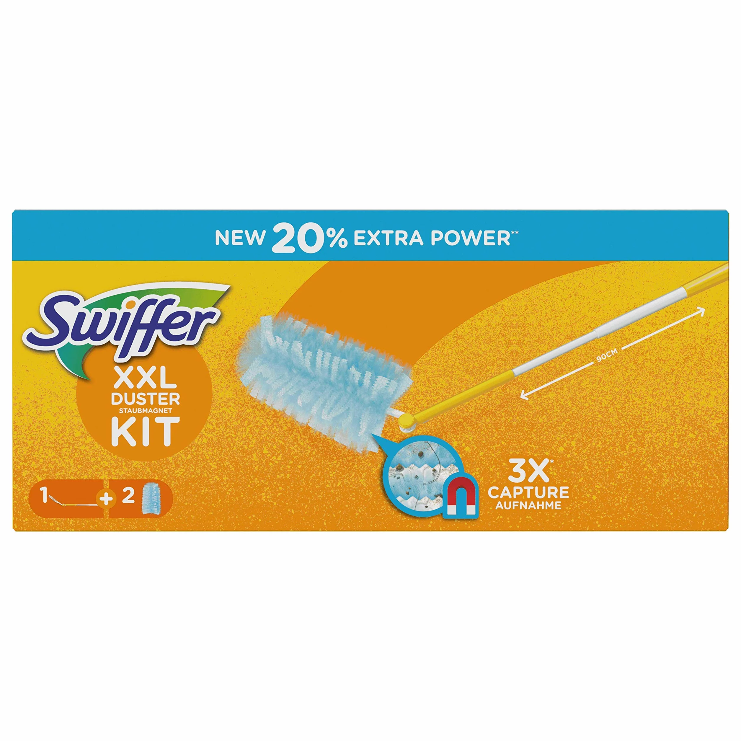 Swiffer Zestaw piór Duster + 2 wkłady, rozmiar XXL