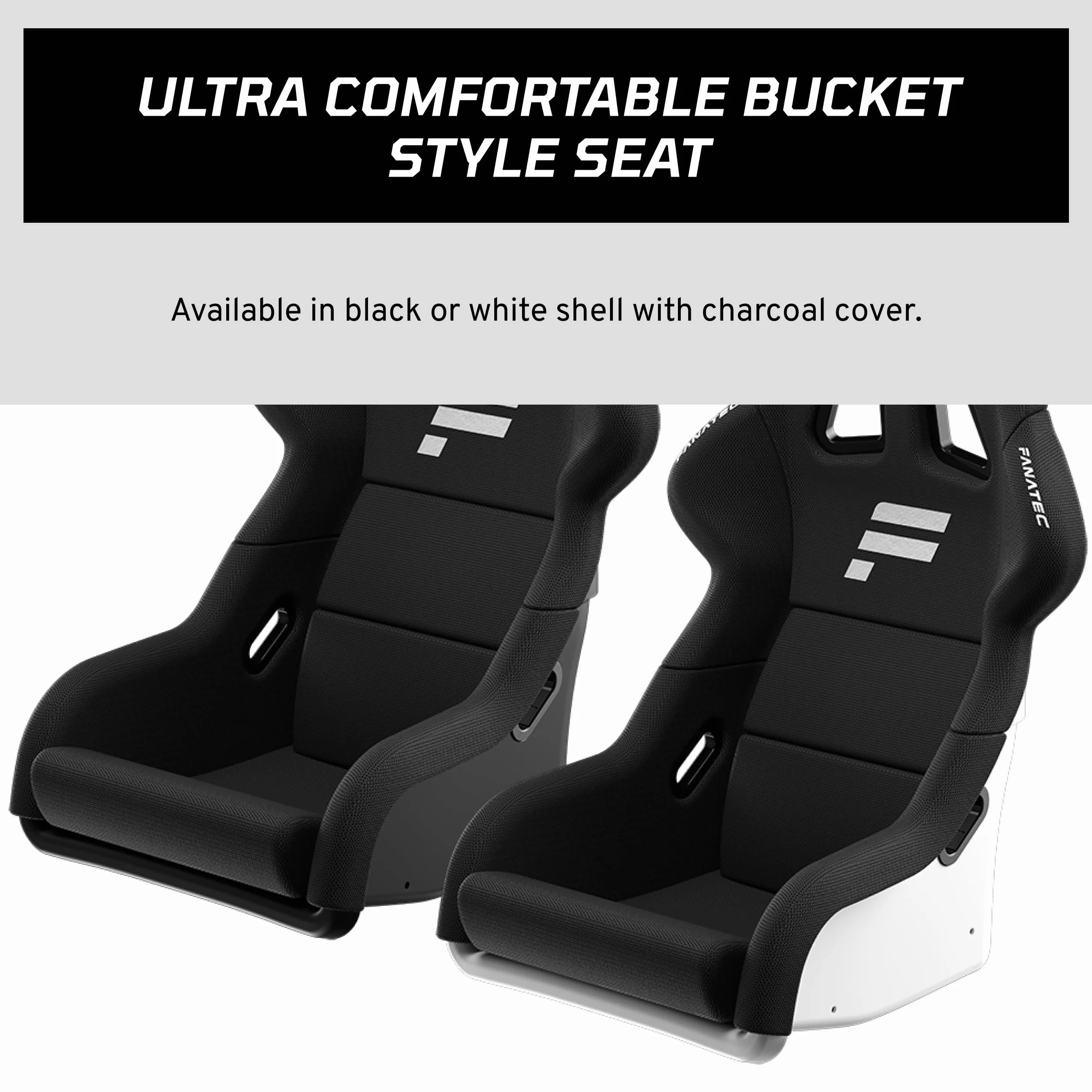 FANATEC ClubSport GT Sim Racing Krzesło Kokpitowe Wzmocnione Włóknem Obudowa Białe