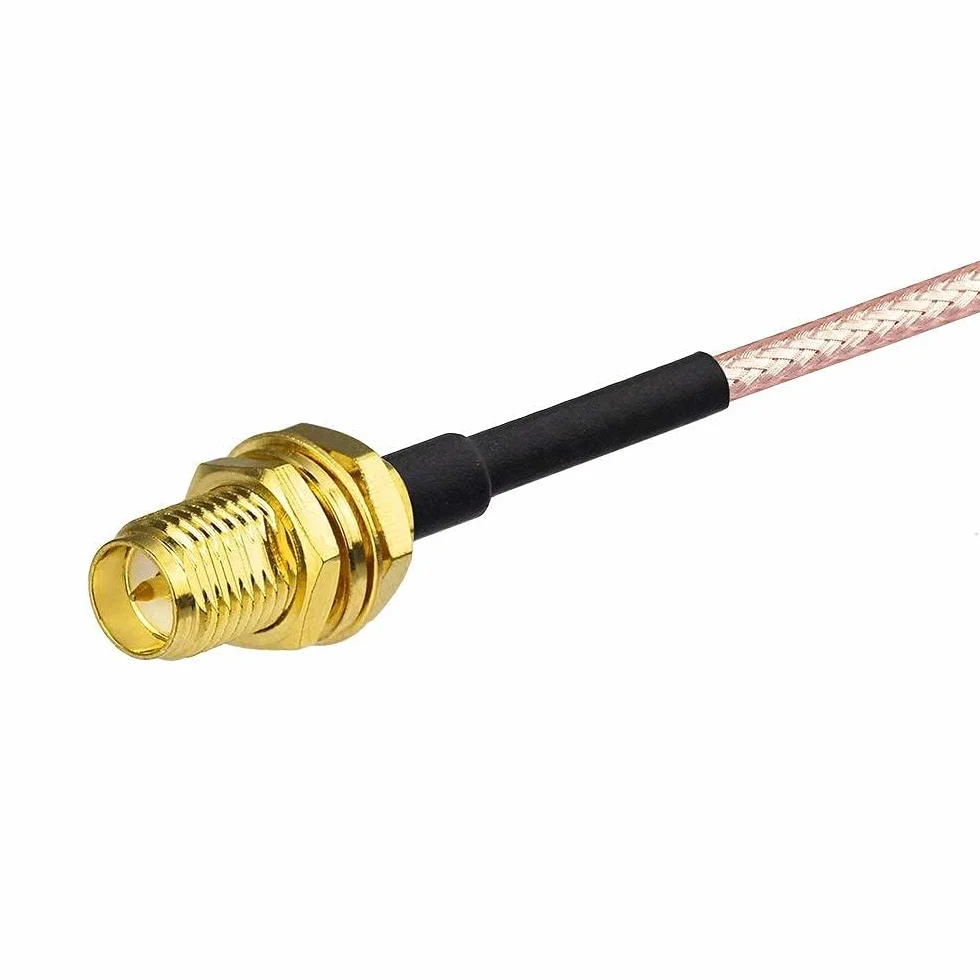BINGFU RP-SMA wtyczka do gniazda RP-SMA kabel 30 cm RG316 przedłużacz anteny WiFi kabel koncentryczny (2 sztuki) do bezprzewodowych mini PCI Express PCIE kart sieciowych WiFi adapter WiFi router